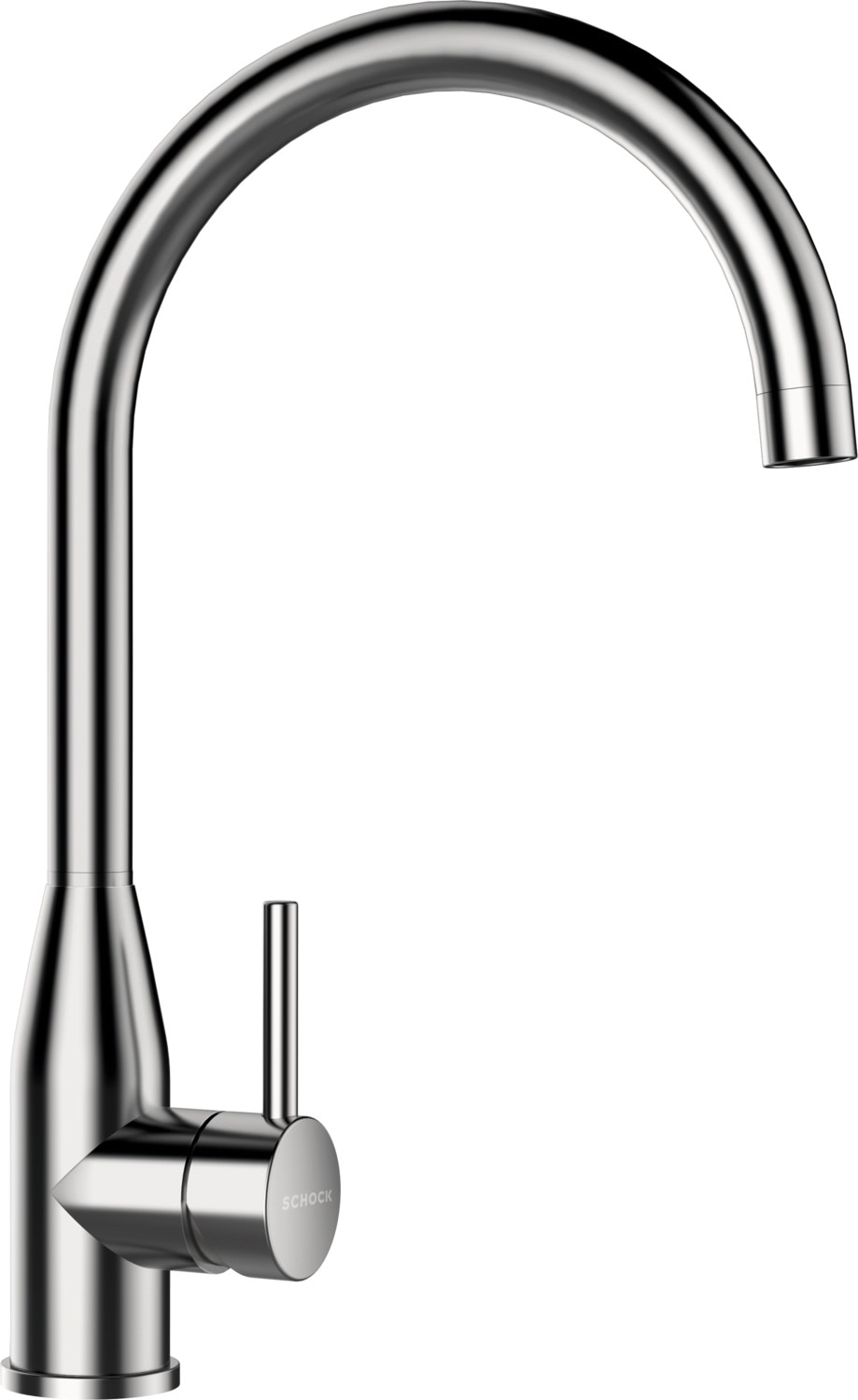 Schock Robinetterie de cuisine »Kavus« Hochdruck, Festauslauf, Flüsterperlator, Schwenkbereich 360°
