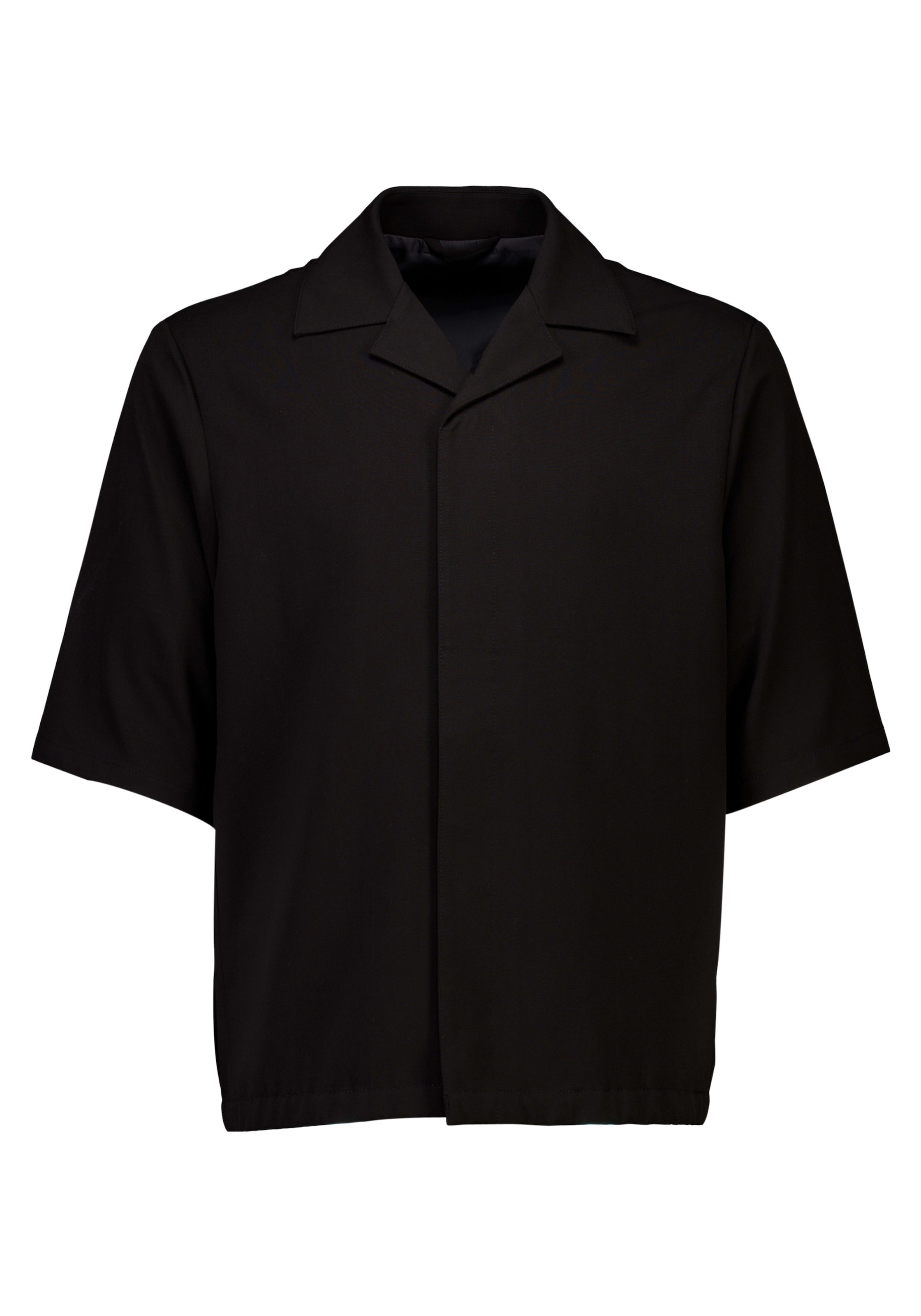 LINDBERGH Veste chemisier ohne Kapuze Halbarm, mit Knopfleiste und Viskose