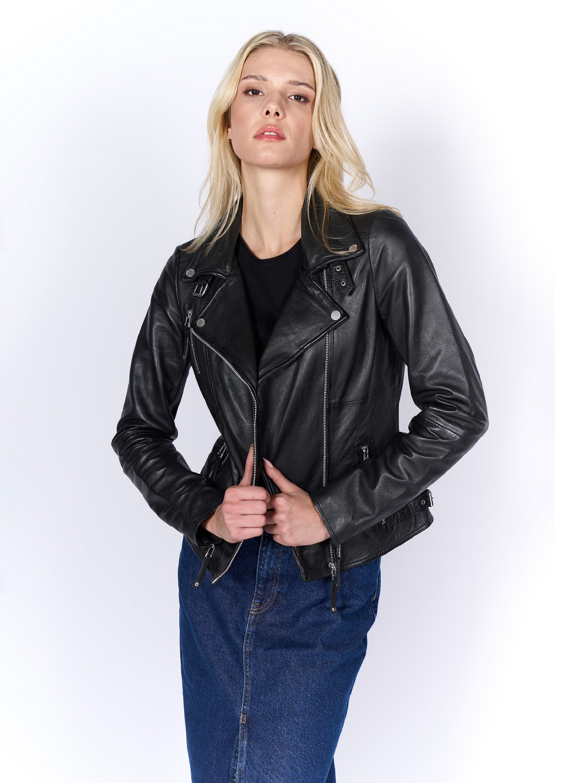 Freaky Nation Veste en cuir »Biker Princess«
