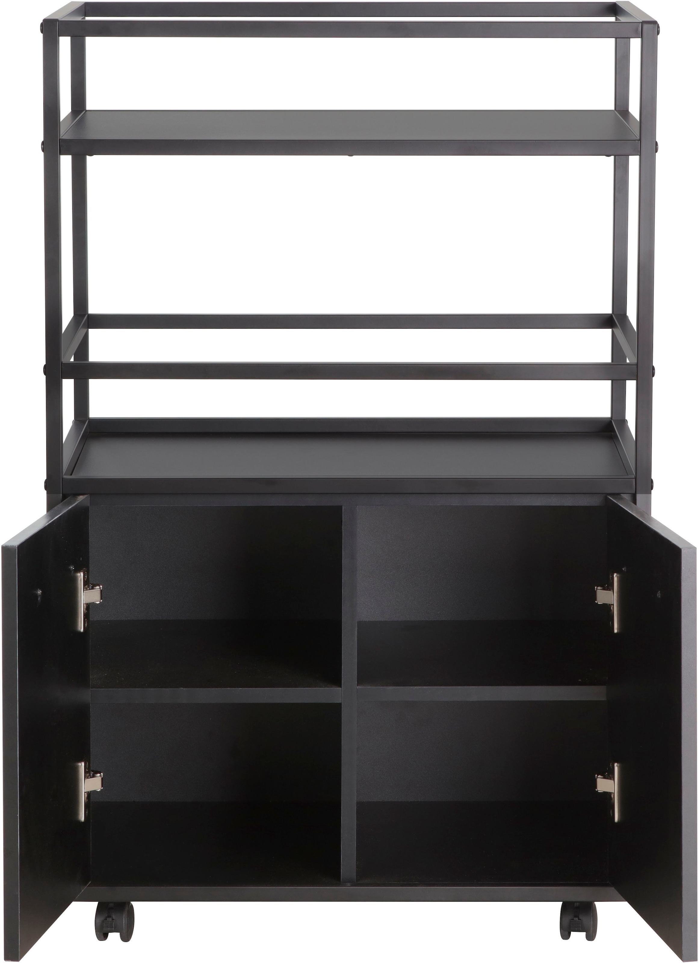 Home affaire Armoire de bar »Perth« 1 cuis tlg. Bar avec 2 portes & compartiment ouvert - (L/P/H) 60/40/94 cm