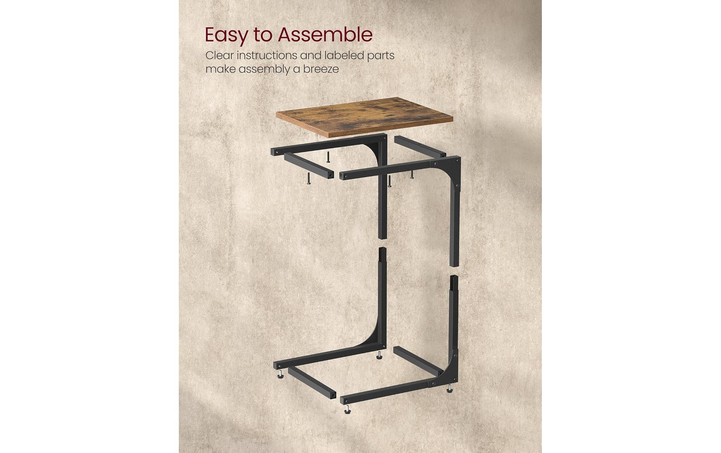 VASAGLE Beistelltisch »C-förmig 30 x 62 cm«