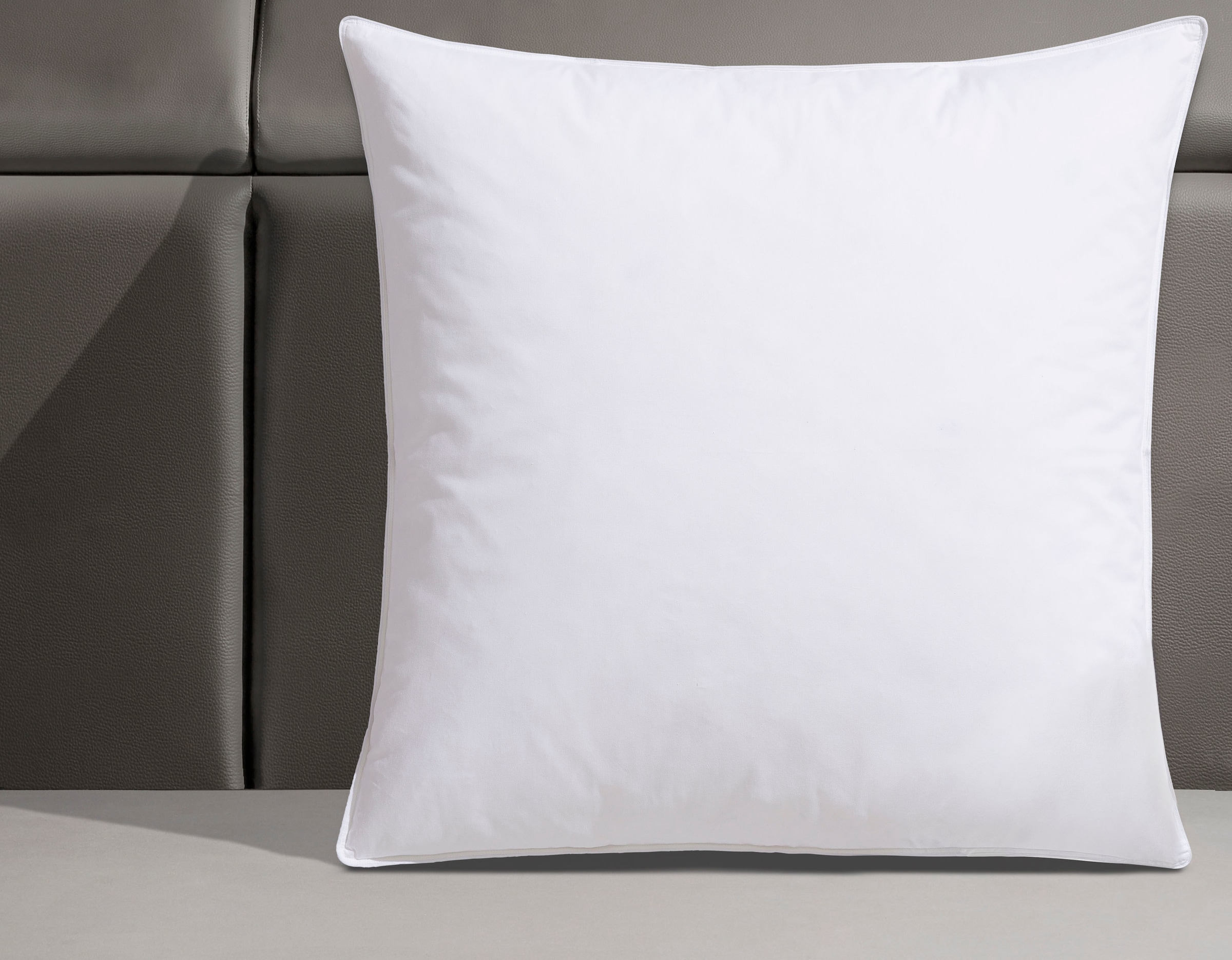 GOODproduct Federkopfkissen »Köniz, Kopkissen 40x80 cm, 80x80 cm« Füllung: 85% Federn, 15% Daunen 1 Stk. tlg. Kissen, Made in Germany, allergikerfreundlich, Made in Green