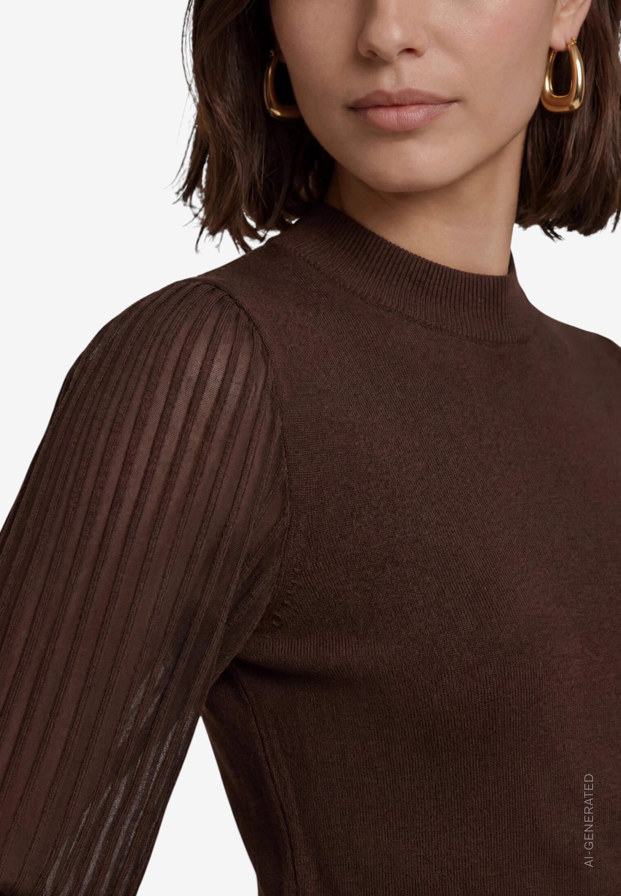Zero Pull en tricot avec manches transparentes