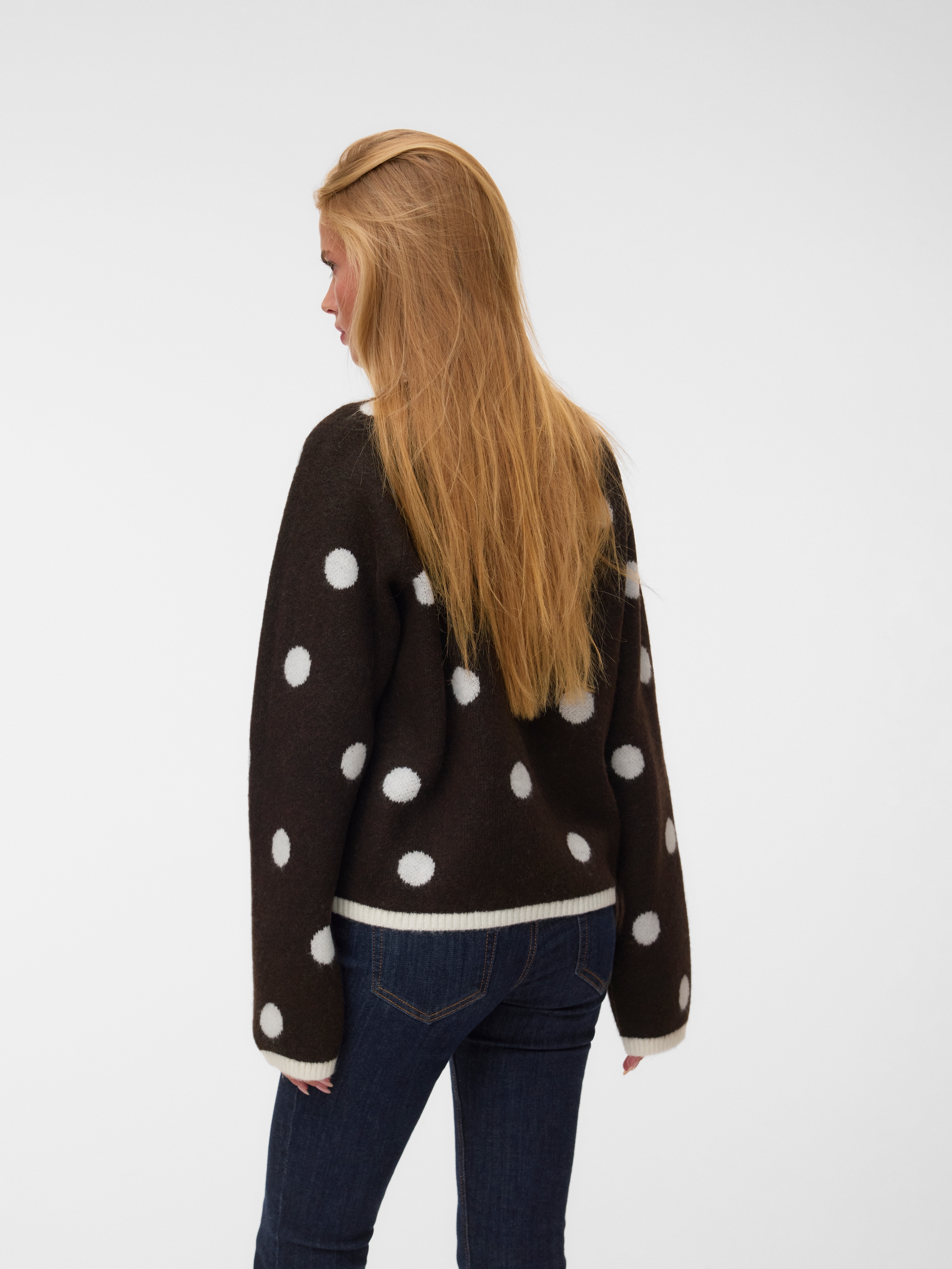 Vero Moda Pull à col rond »VMLIV LS KNIT EXP EXP« fibre synthétique