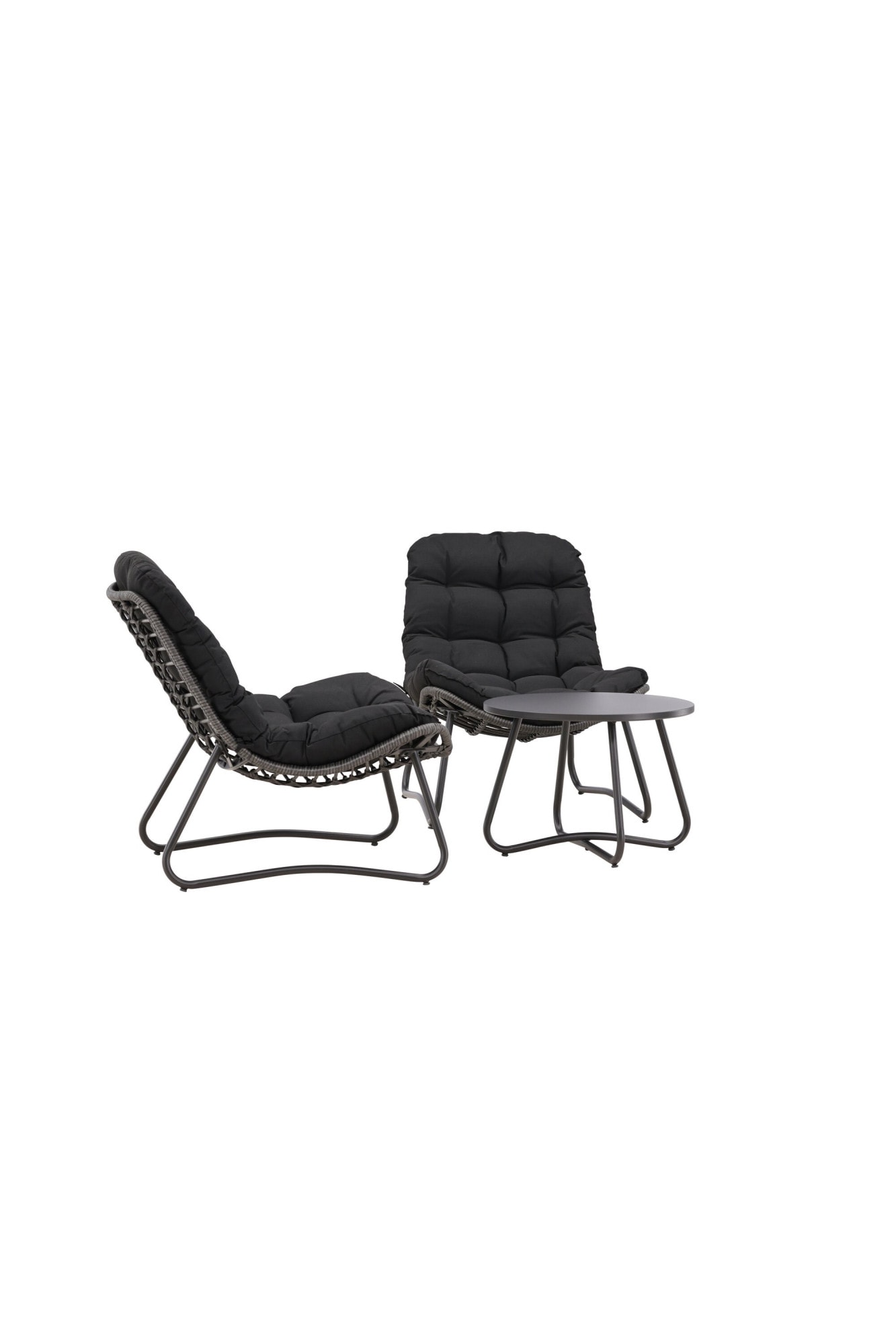 Venture Home Gartenlounge-Set »Cala, grosszügiges Outdoor-Set für hohen Sitzkomfort« 3 tlg. Loungemöbel rund, Stoffbezug, angenehm, weich