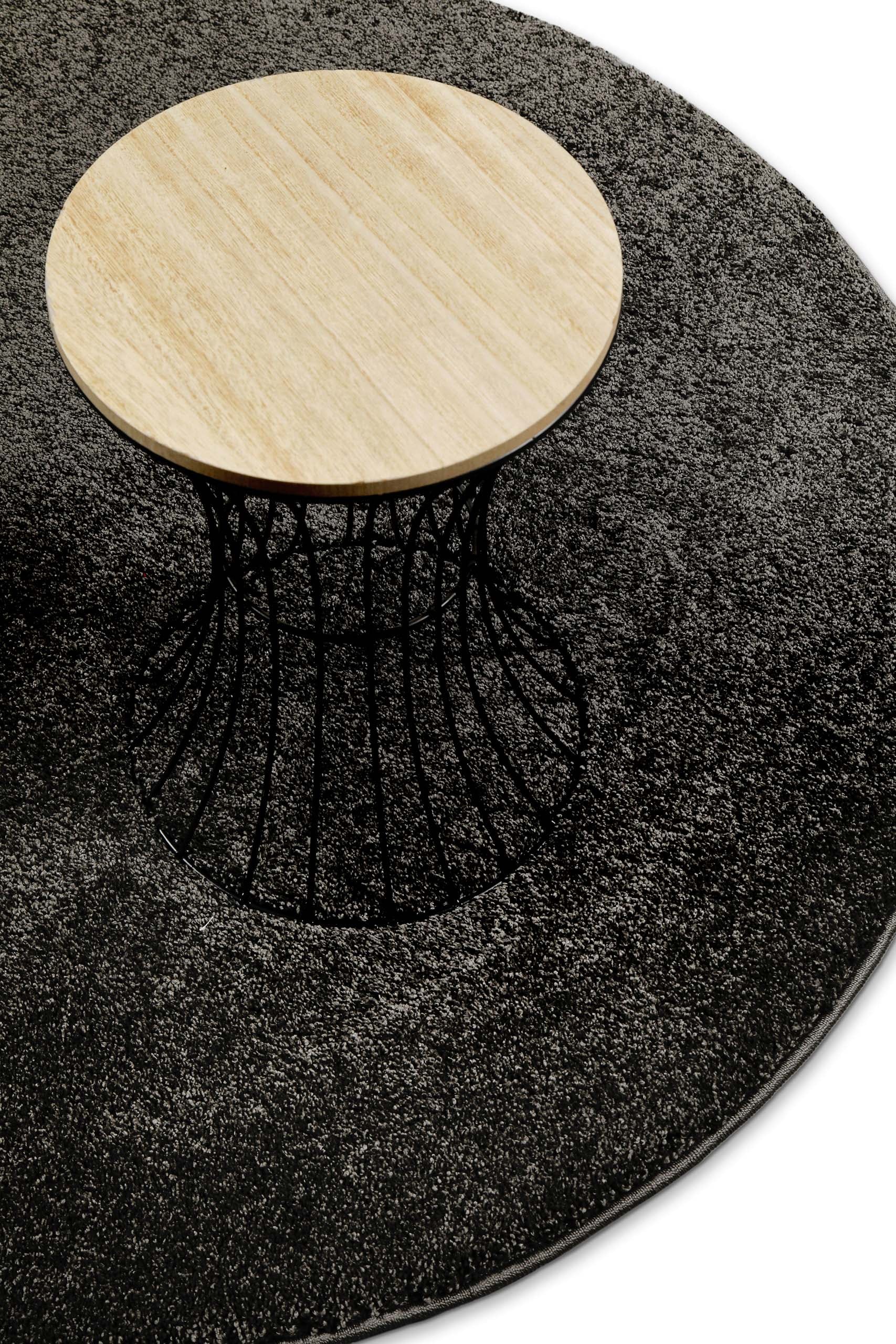 Wecon home Basics Tapis à poils longs »Nova« Rond 25 mm Höhe Shaggy, gewebt, robust, Wohnzimmer, Schlafzimmer