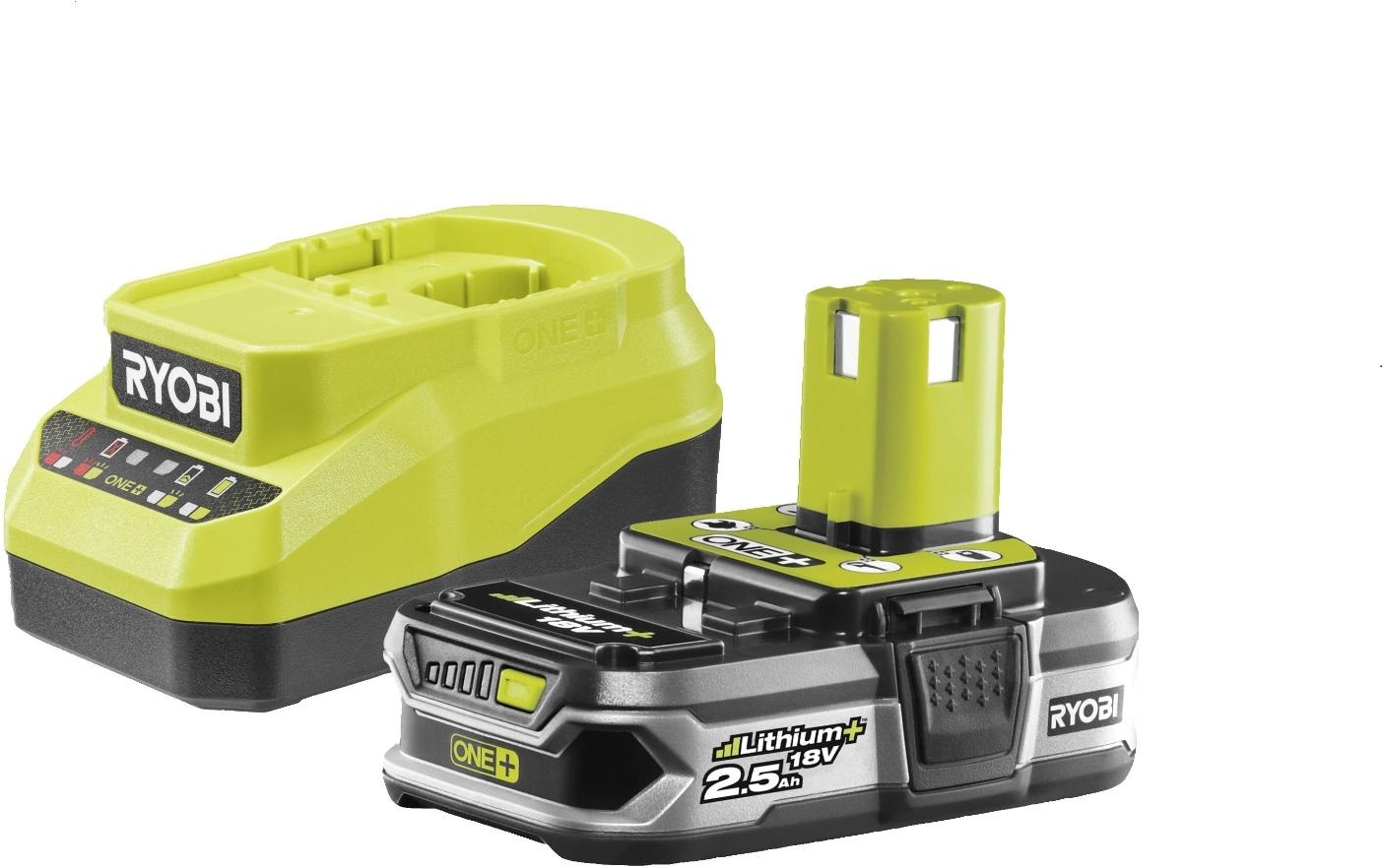 RYOBI Batterie rechargeable »Starterset 18 V ONE+ 2,5 Ah« 2.500 mAh