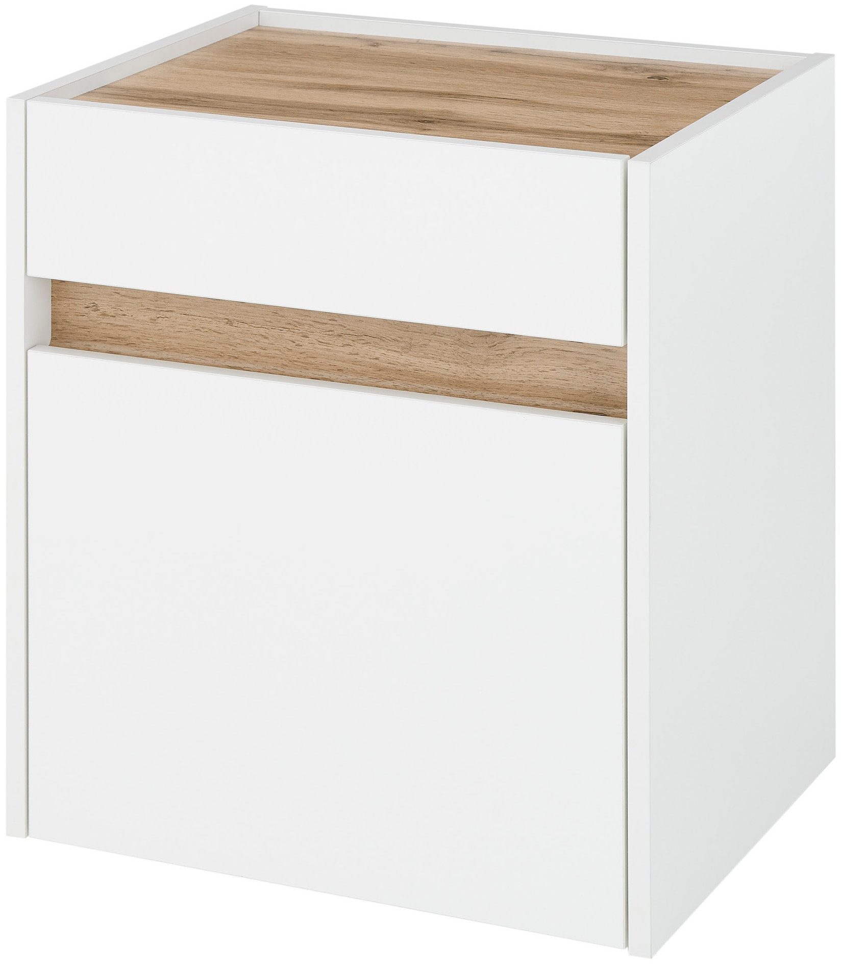 INOSIGN Table de nuit »CiTY/GiRON, Nachttisch, Nachtschrank, Bestellschrank, Nachtkonsole« in zwei Farben erhältlich, Stauraumfach und Schublade