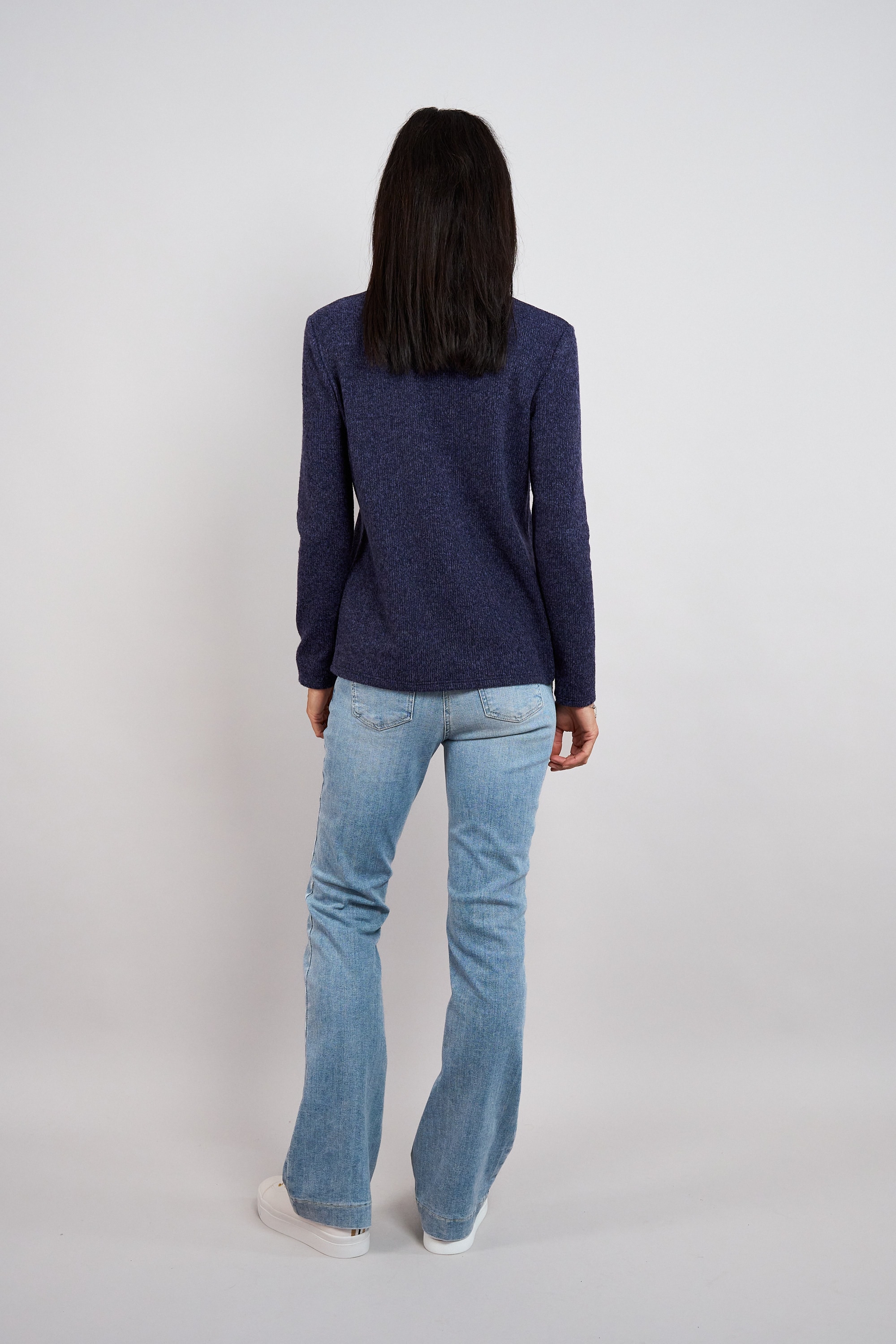 Seidel Moden Pull à col roulé mit feinem Strickmuster / mit Viskose und Stretch / MADE IN GERMANY
