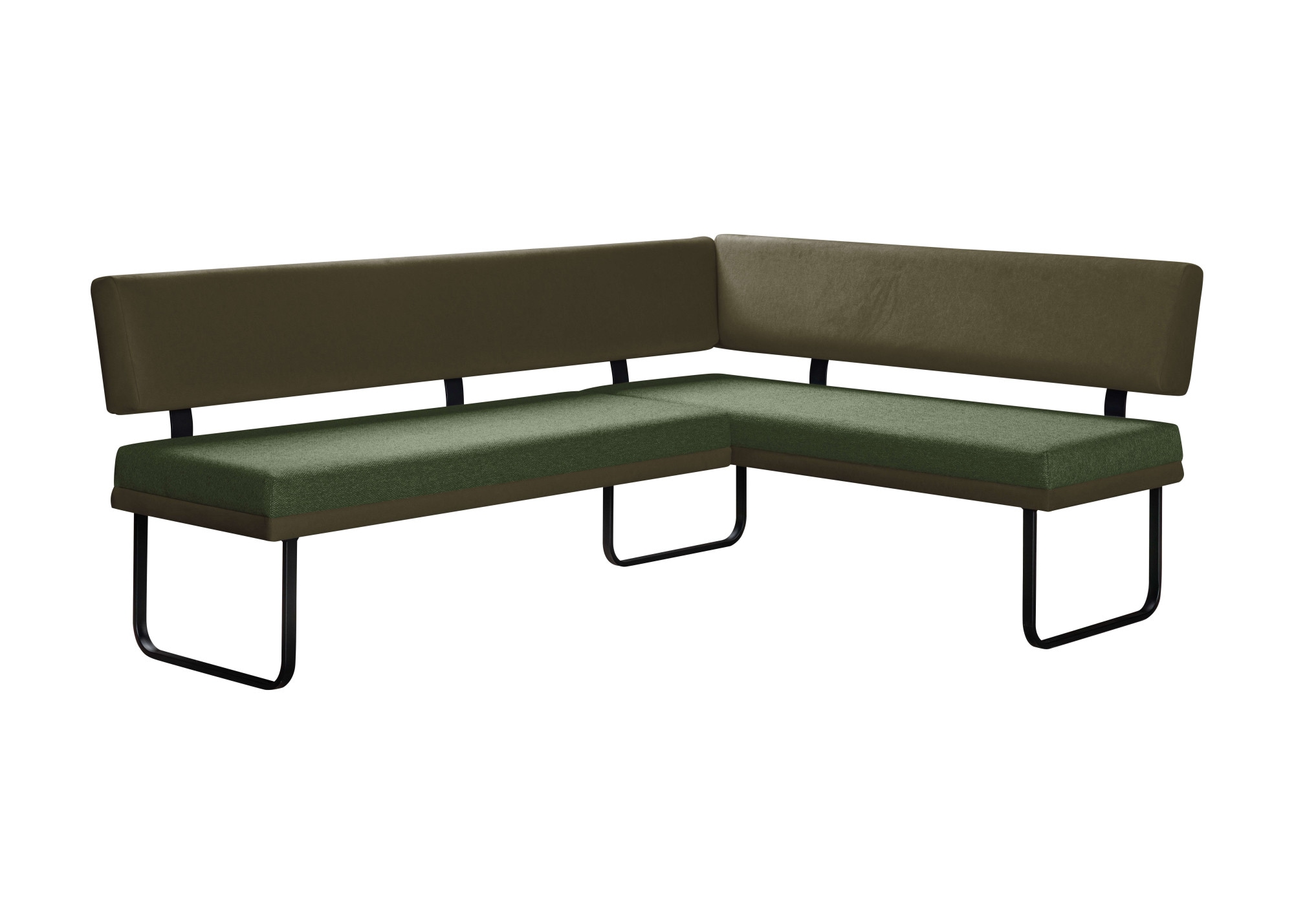 GOODproduct Eckbankgruppe »Gabi Essecke, Sitzgruppe, Eckbankgruppe, Küchenbankgruppe« Set, 4tlg, 4 tlg. tlg. Gestell aus matt-schwarzem Flachmetall, stabil, 2-Stoff-Design