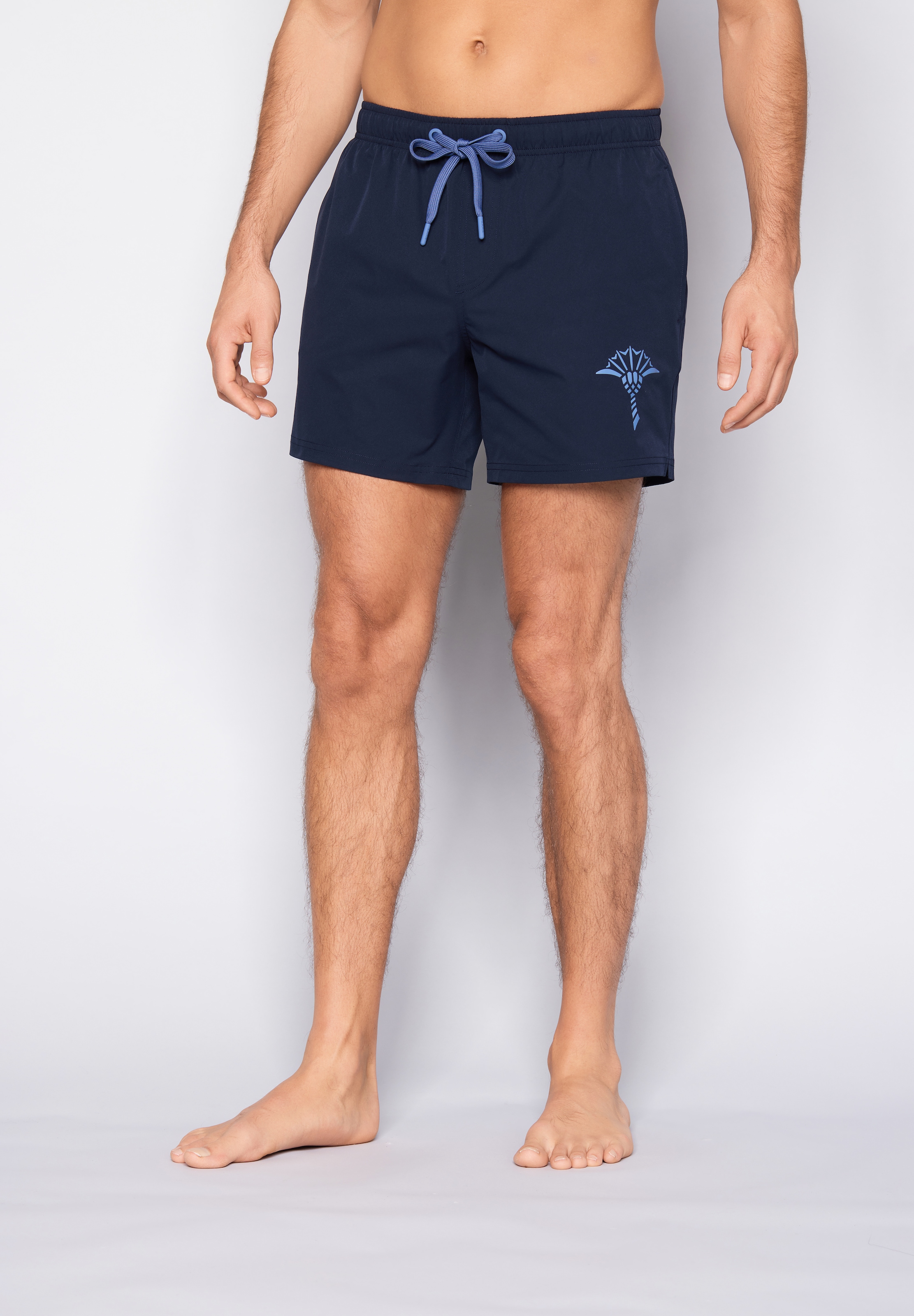 JOOP! Short de bain »Solid Cornflower« avec poches latérales et cordon de serrage