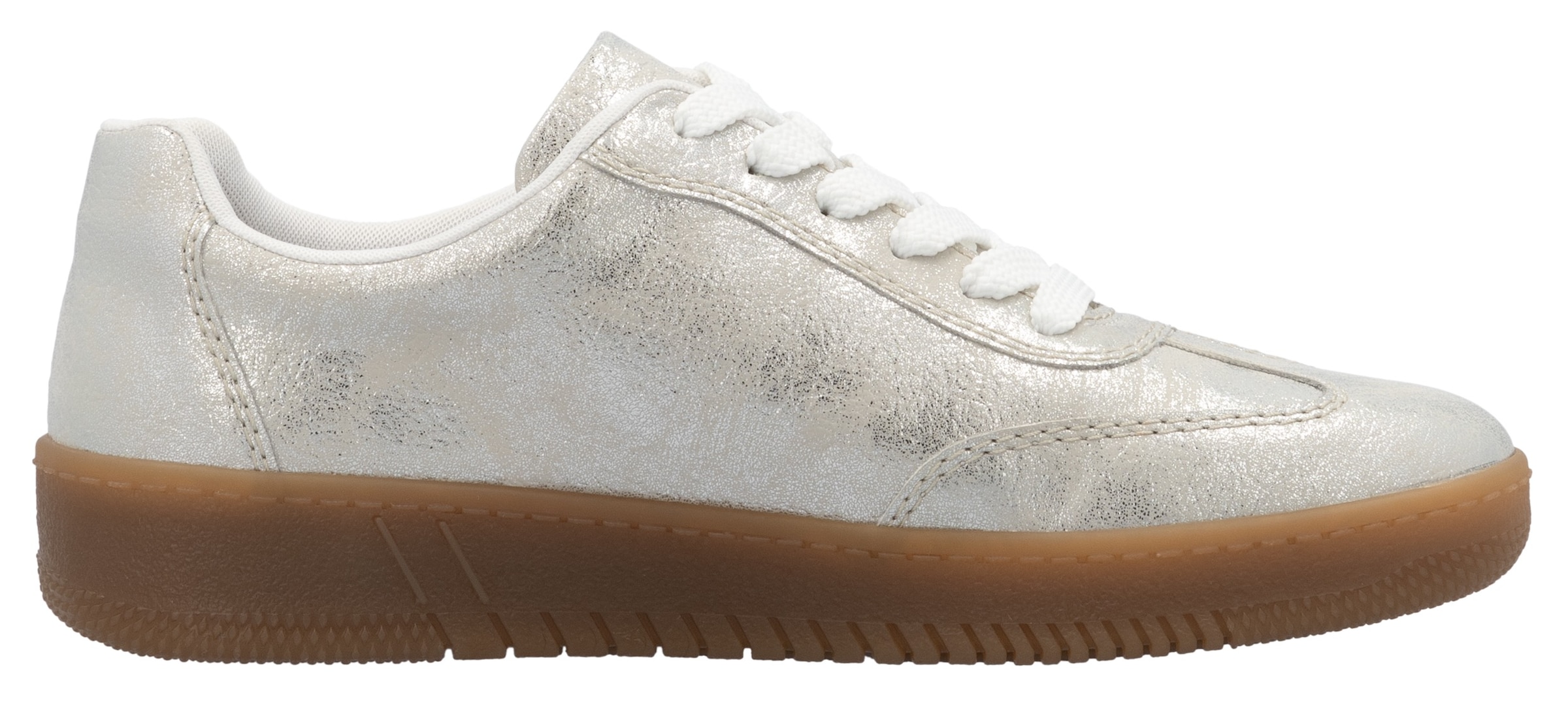 RIEKER Sport Plateausneaker  , Freizeitschuh, Halbschuh, Schnürschuh in veganer Verarbeitung