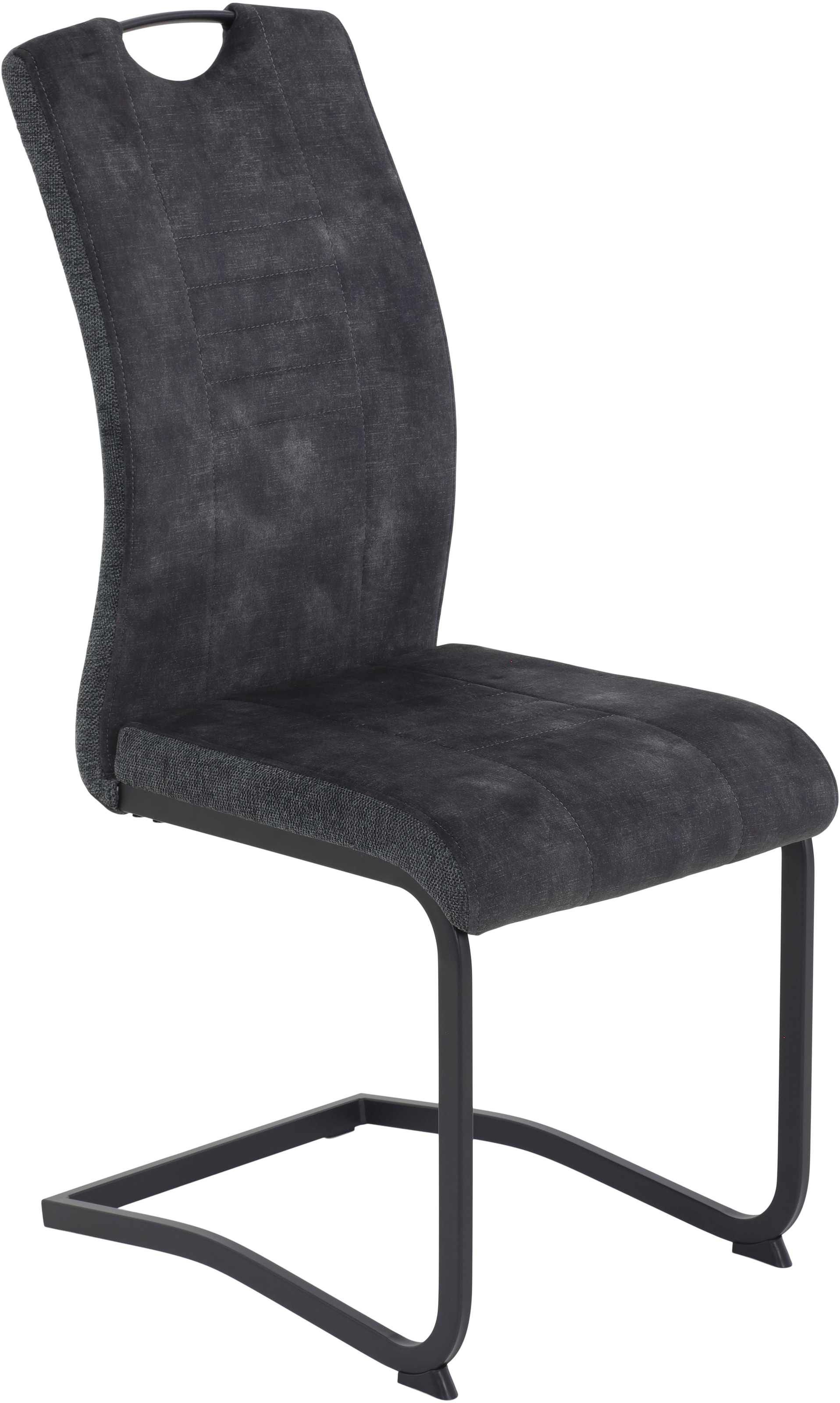 HELA Chaise cantilever »RIGA« (Ensemble) 4 cuisFreischwinger,Vierkantrohrgestell,mit Griff,Stoffkombination