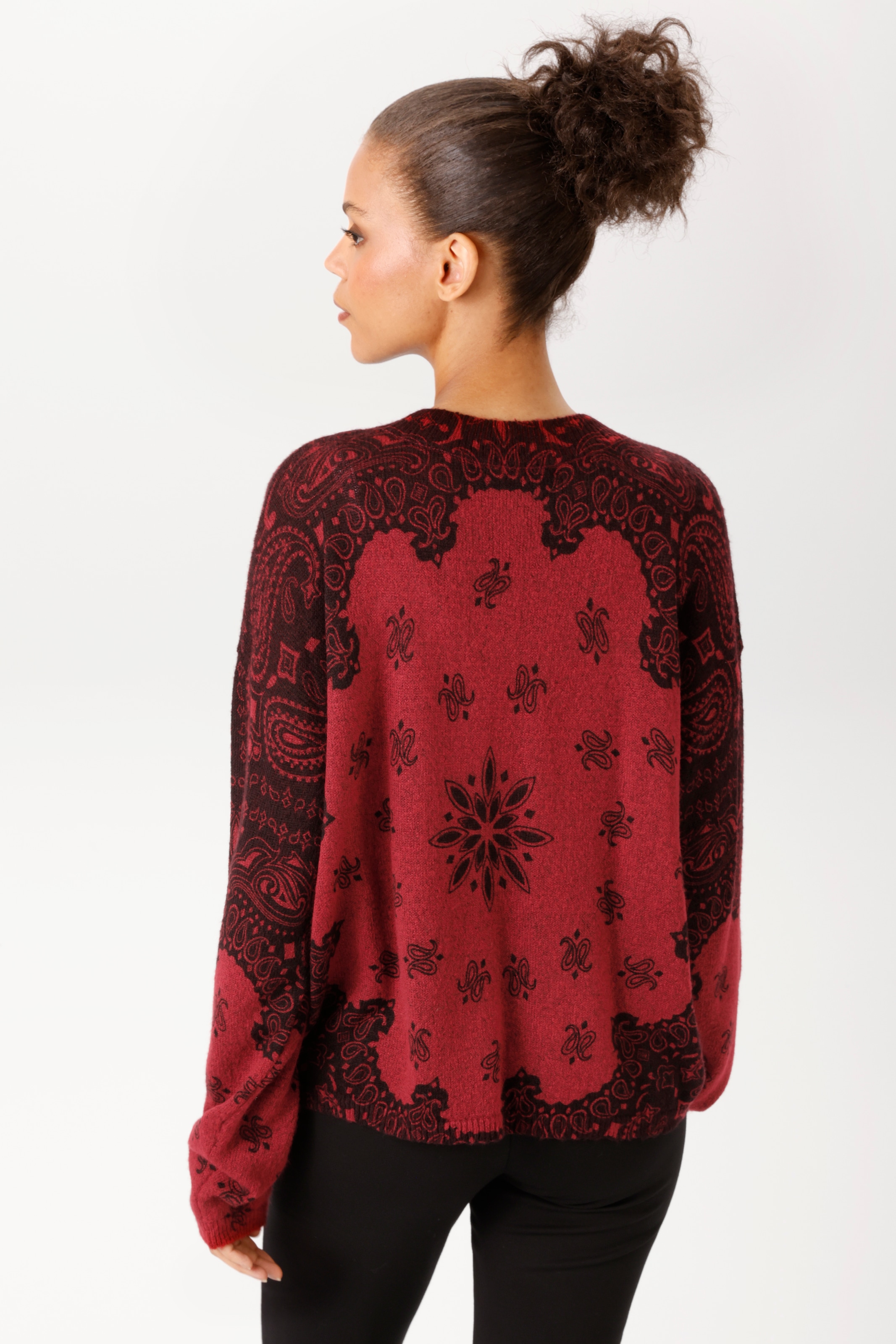 Aniston CASUAL Pull en tricot imprimé de motifs fantaisistes - NOUVELLE COLLECTION