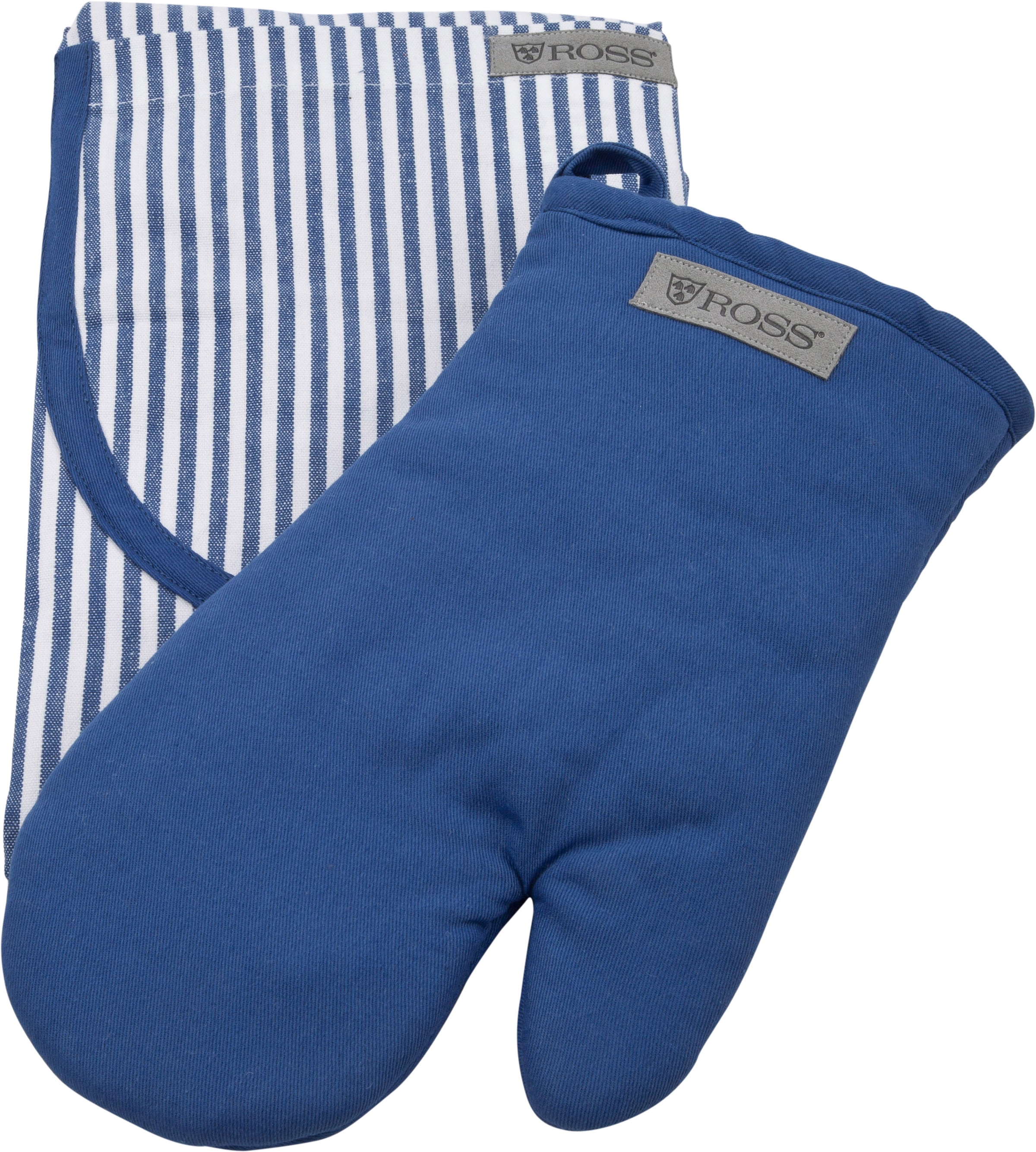 ROSS Gants pour barbecue »Exclusiv« inkl. Latzschürze, 100% Baumwolle