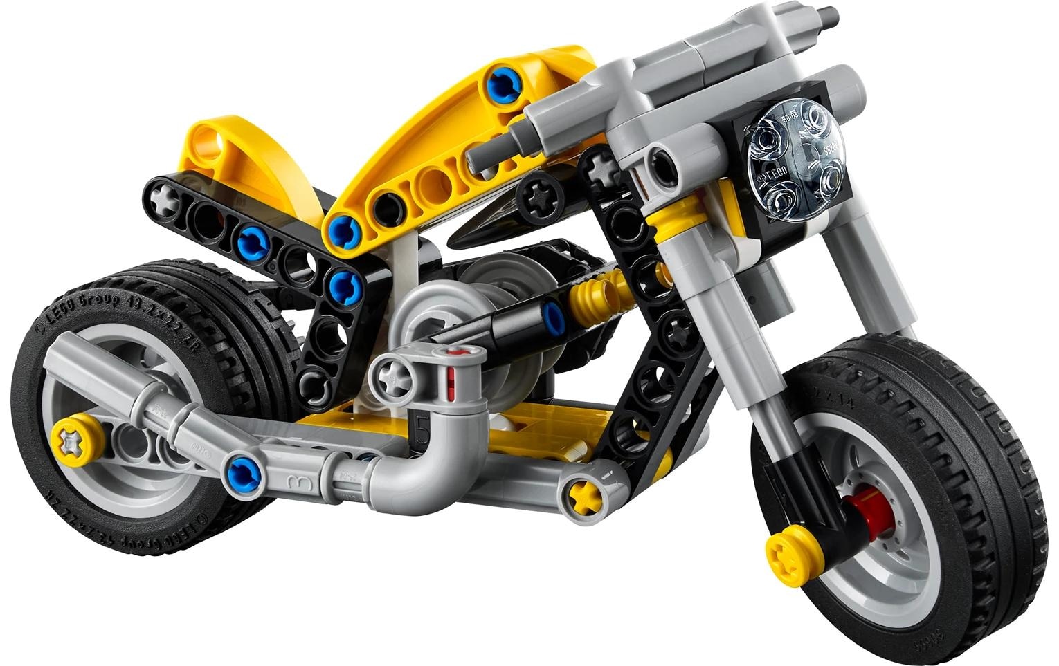 LEGO® Konstruktionsspielsteine »Gelbes Motorrad (42225), LEGO Technic«