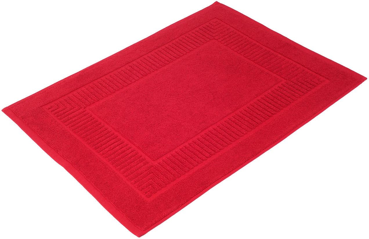 Gözze Tapis de bain »BIO Frottier« Höhe 7 mm compatible chauffage au sol | utilisable des deux côtés Tapis de bain, qualité éponge, avec bordure