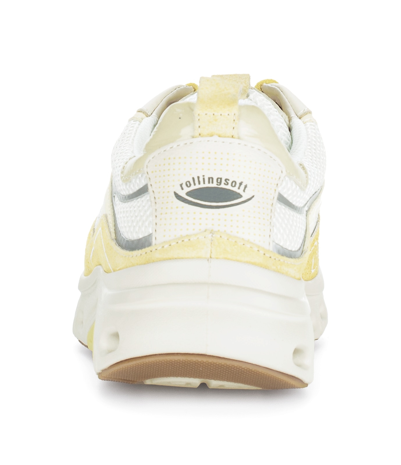 rollingsoft Baskets compensées  Chaussure de loisirs, chaussure basse, chaussure à lacets avec bordure douce en mouton