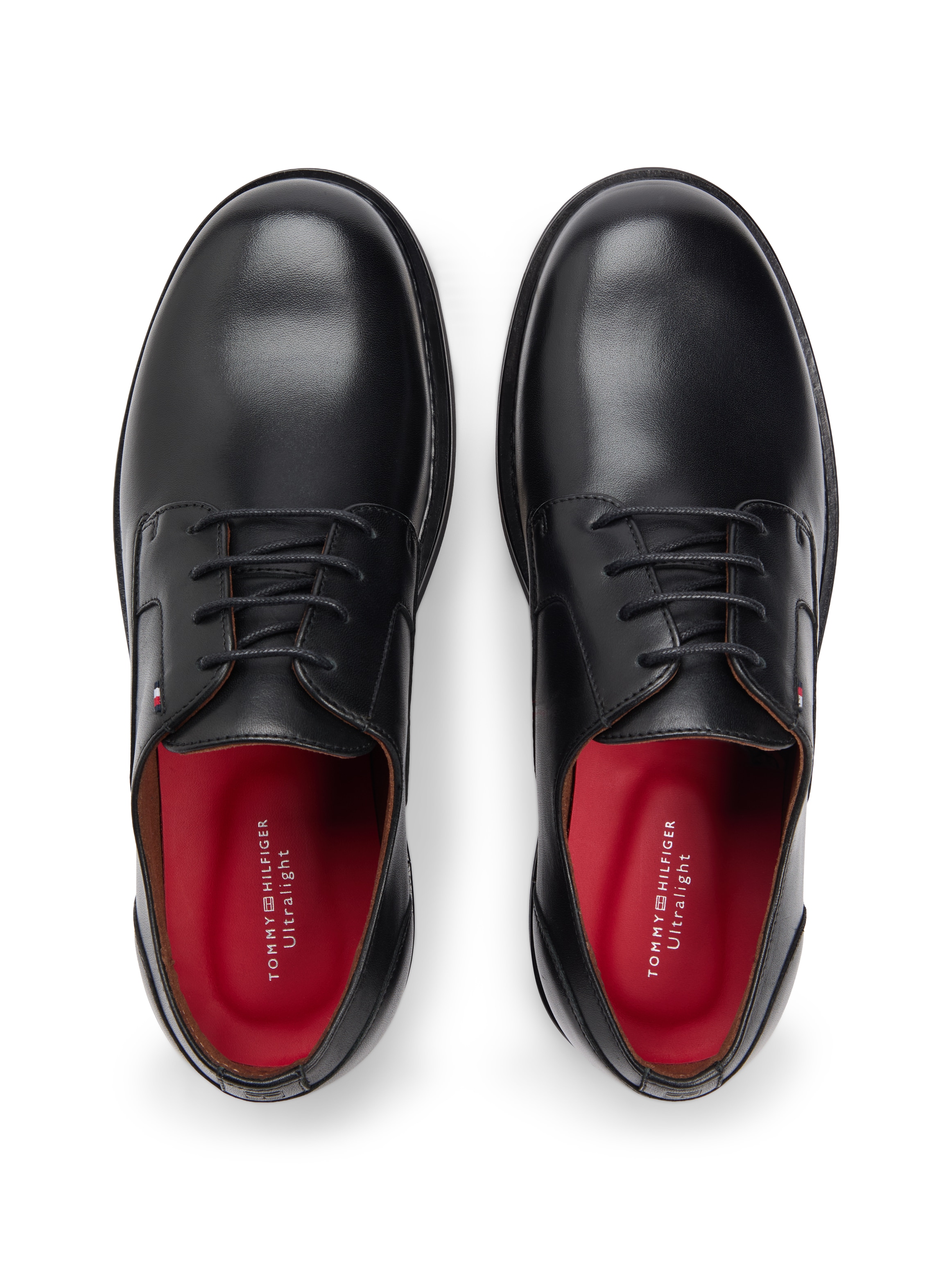 Tommy Hilfiger Chaussure à lacets »HILIFGER ULTRALIGHT LHT SHOE«  talon bloc, chaussure de fête, chaussure de soirée avec étiquette drapeau