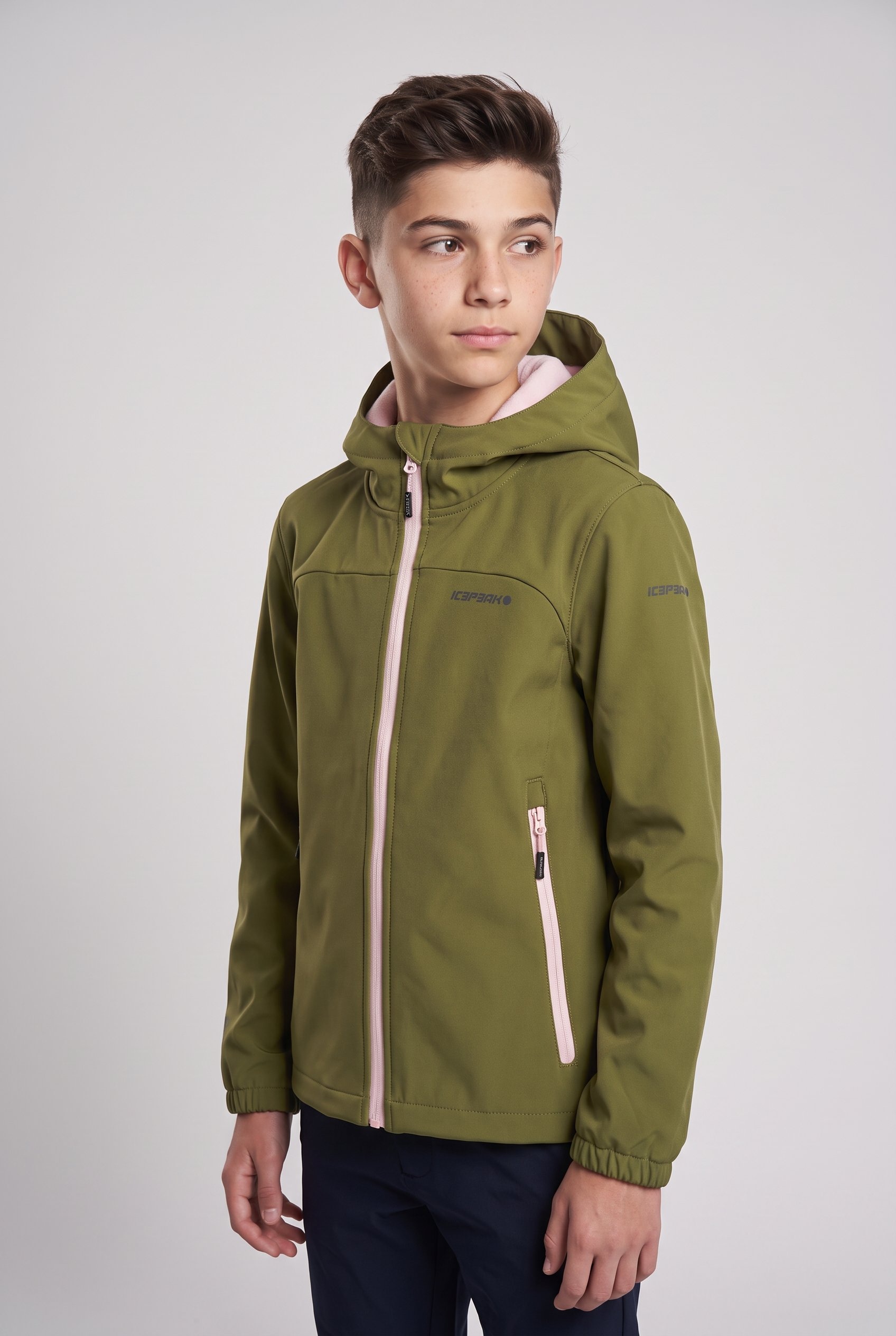 Icepeak Veste softshell »ICEPEAK KOBRYN JR« avec capuche avec capuche, respirant, déperlant, séchage rapide