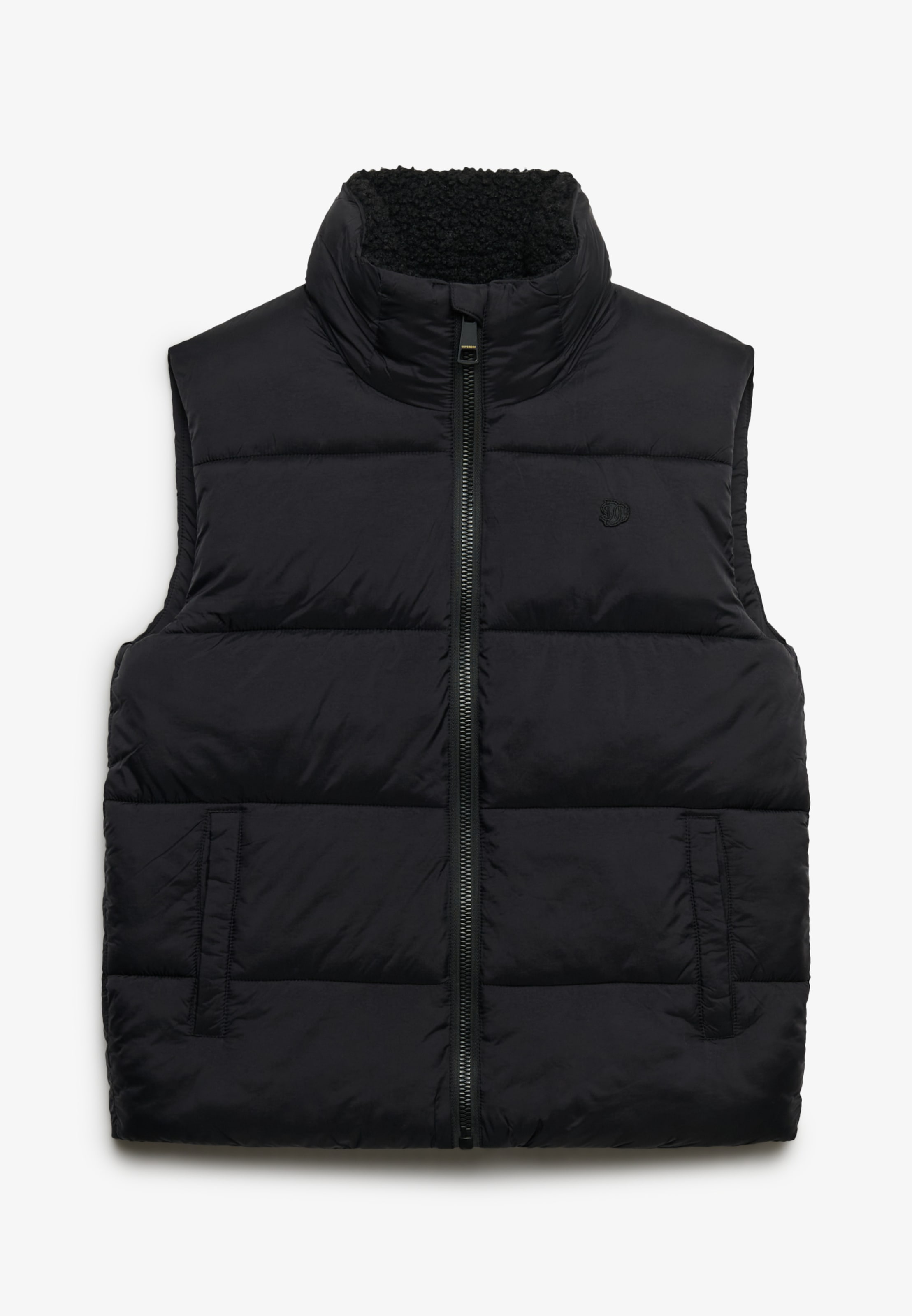 Superdry Steppweste »BORG LINED GILET« Kunstfaser, regular fit