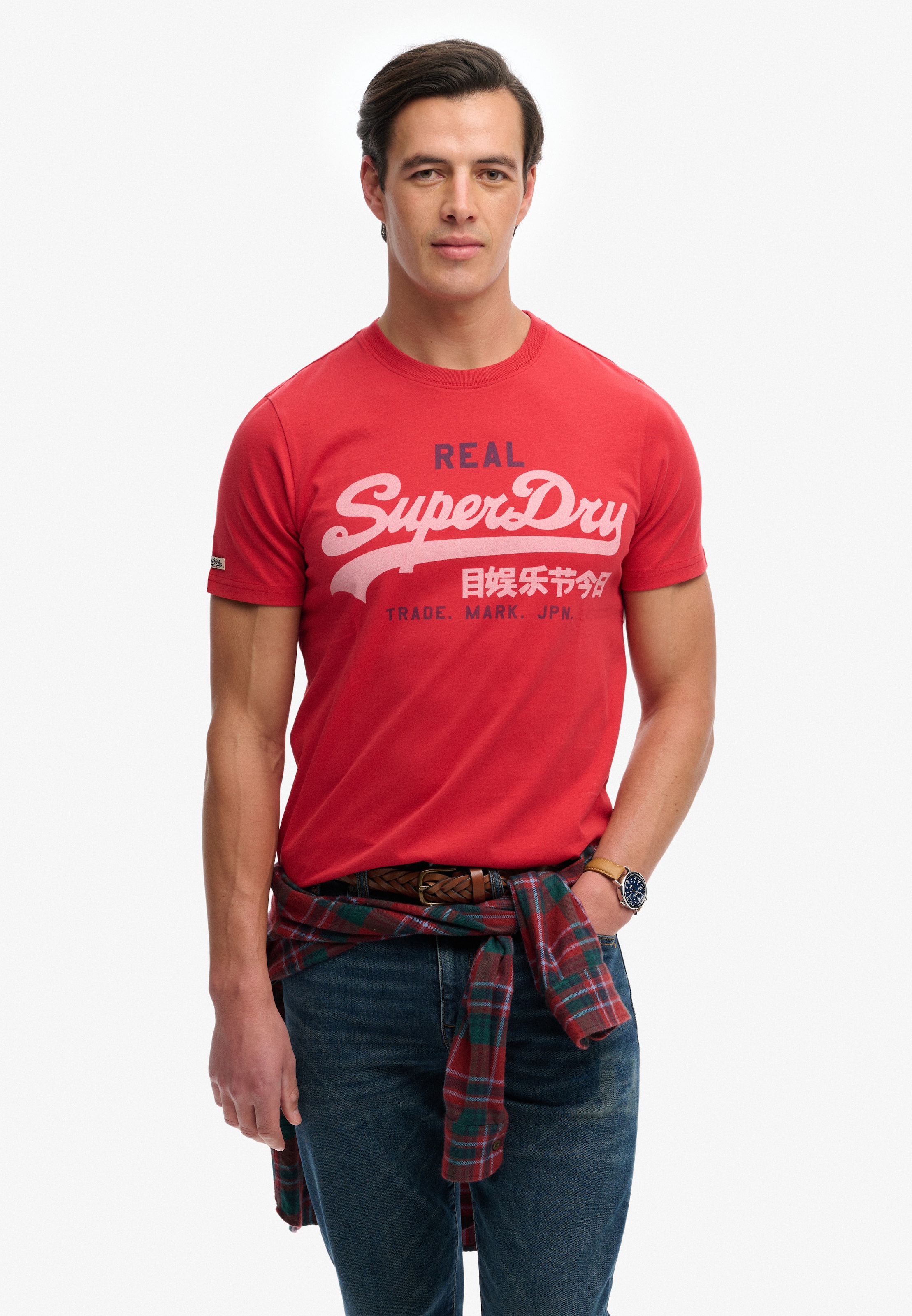 Superdry Rundhalsshirt »VL CLASSIC TEE« mit klassischem Vintage-Logo Print