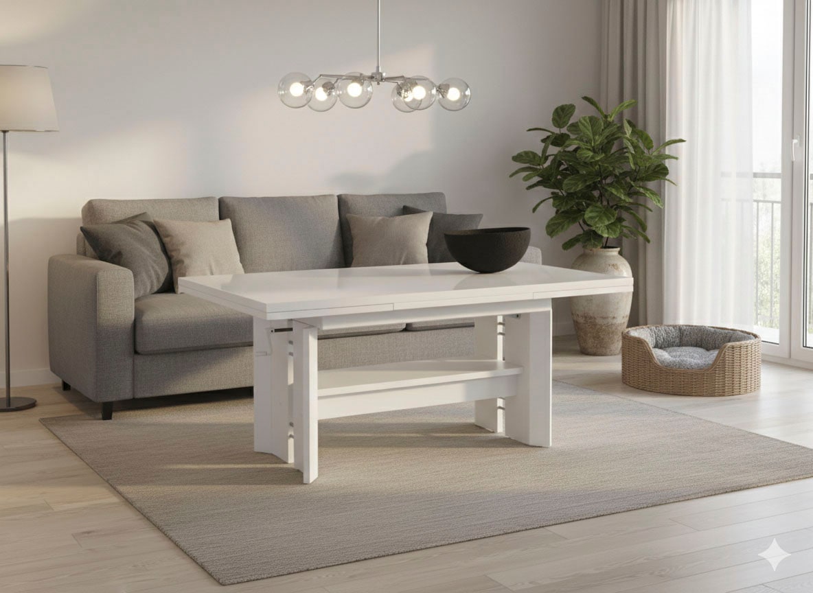 HELA Table basse hauteur réglable et extensible