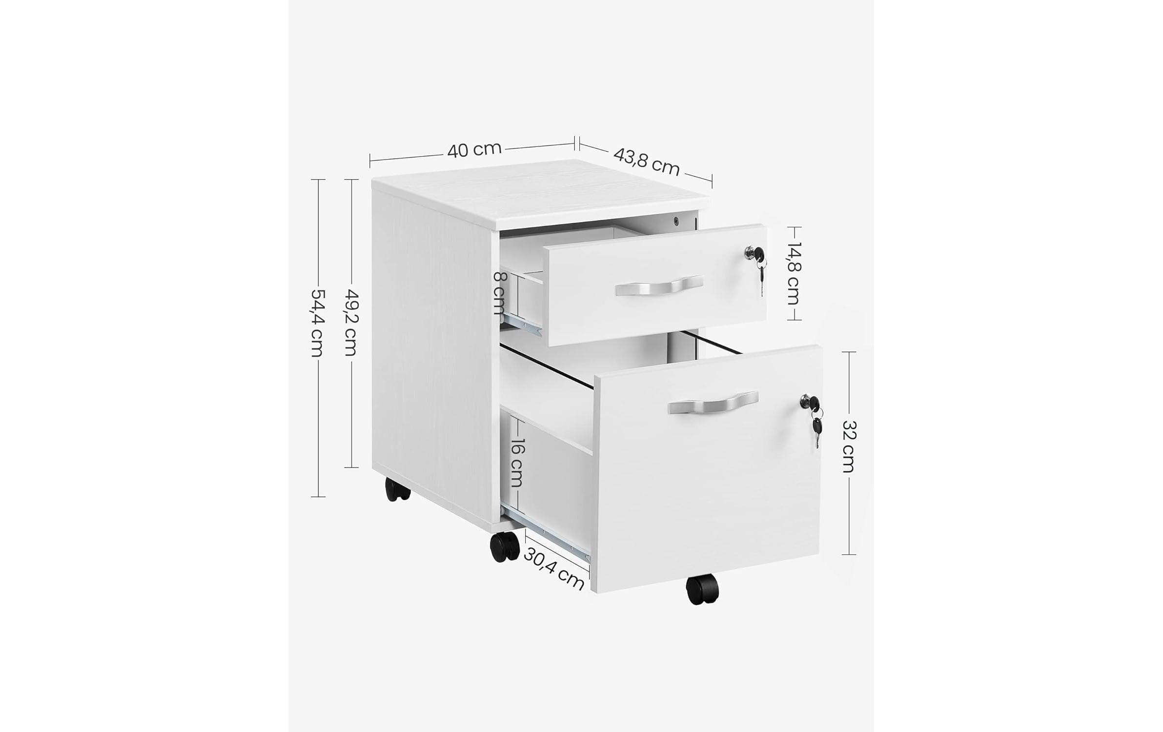 VASAGLE Armoire de classement »mit zwei Schubladen«