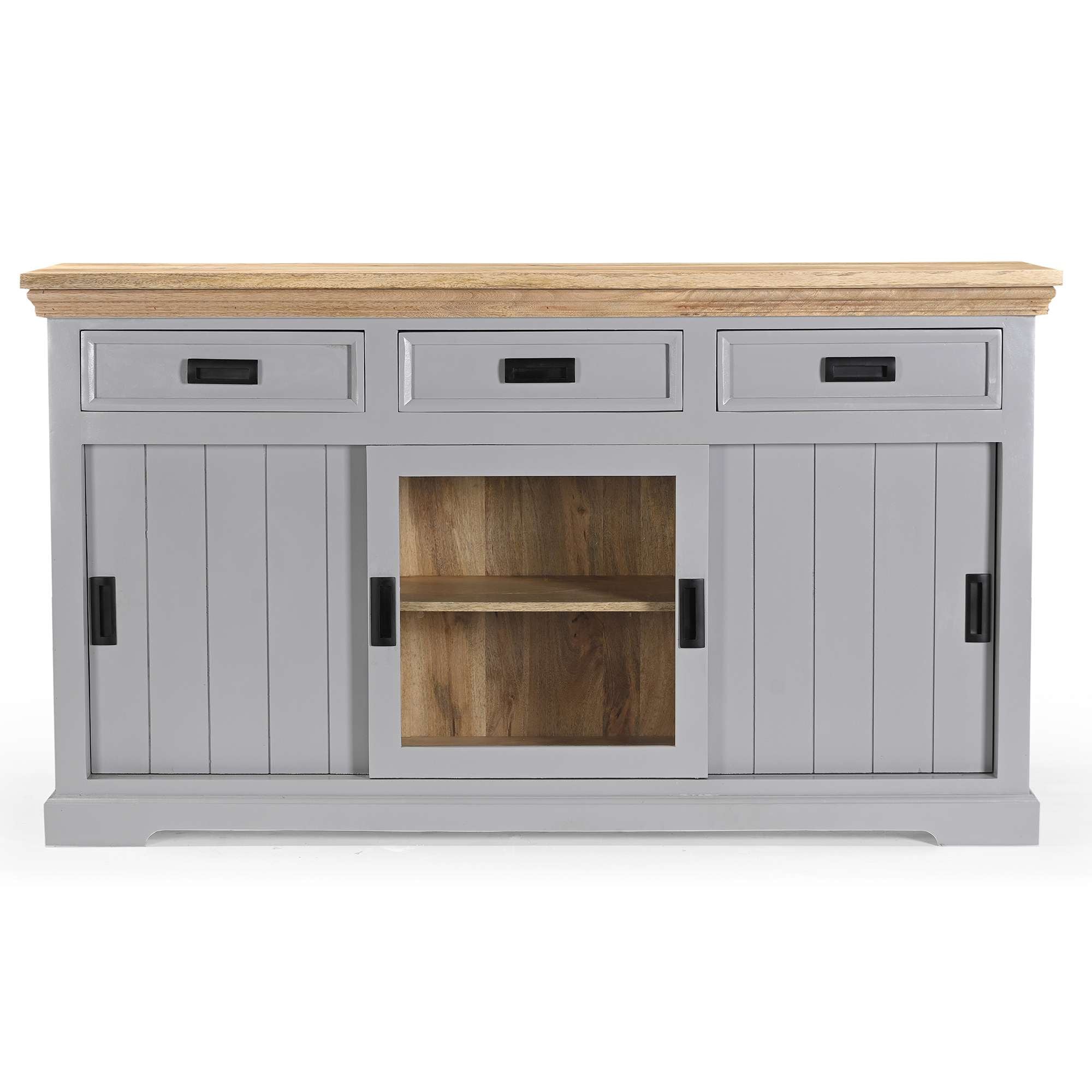 Home affaire Sideboard »Alpinist« mit 3 Schiebetüren, handgefertigt, Unika-Möbel, Breite 160 cm