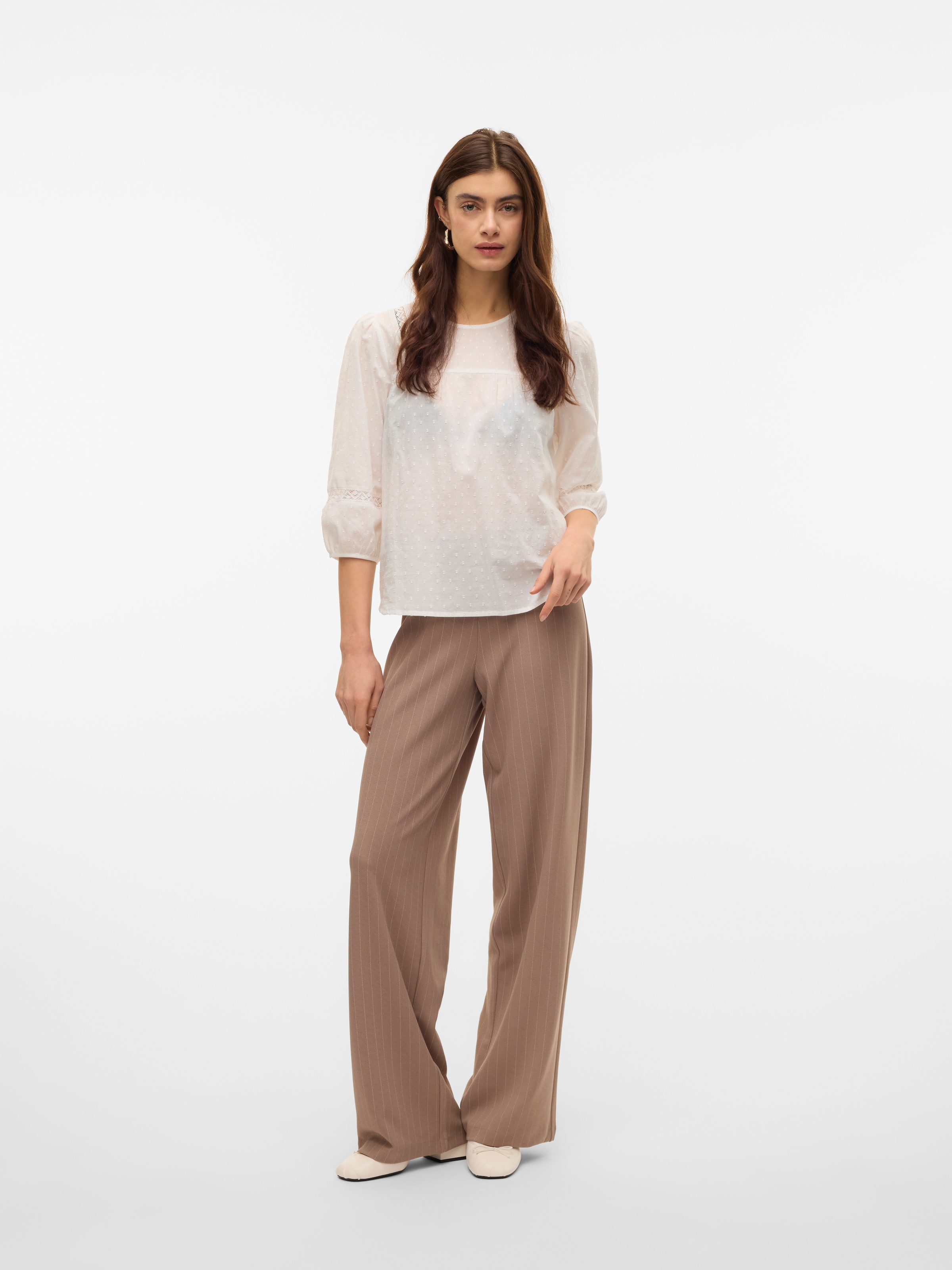 Vero Moda Blouse à manches longues »VMTRINE 3/4 LACE TOP WVN GA NOOS«