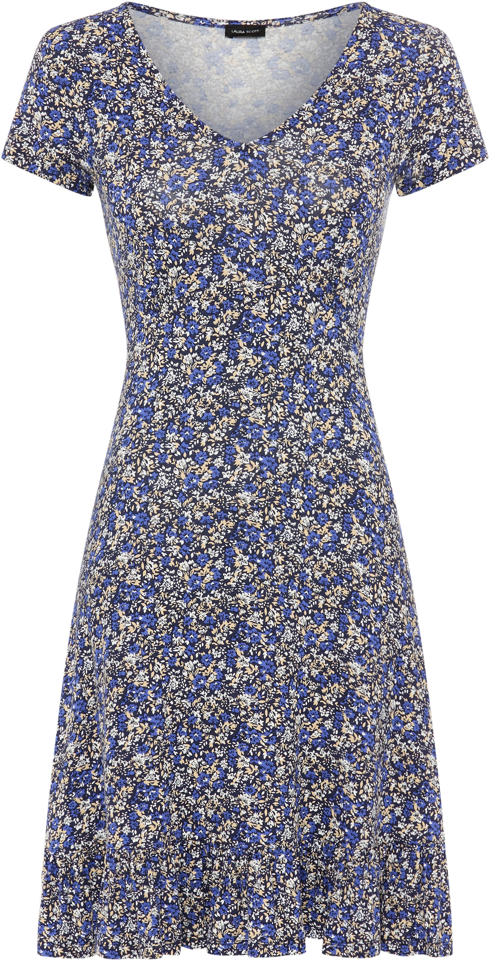 Laura Scott Robe d'été mit floralem Alloverdruck, aus Viskosemischung - NEUE FARBEN