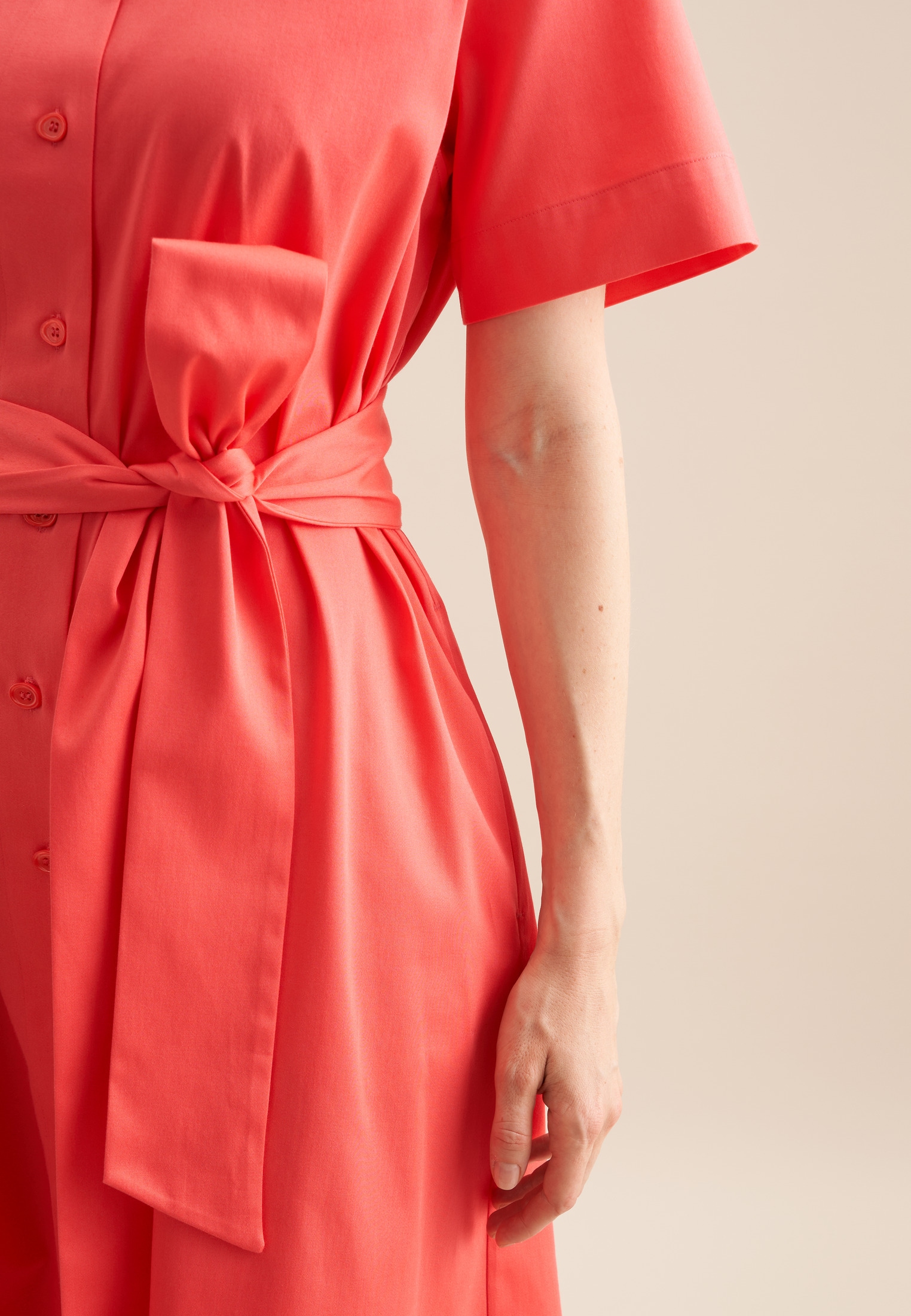 seidensticker Sommerkleid »Schwarze Rose« 1/2 Kragen Uni