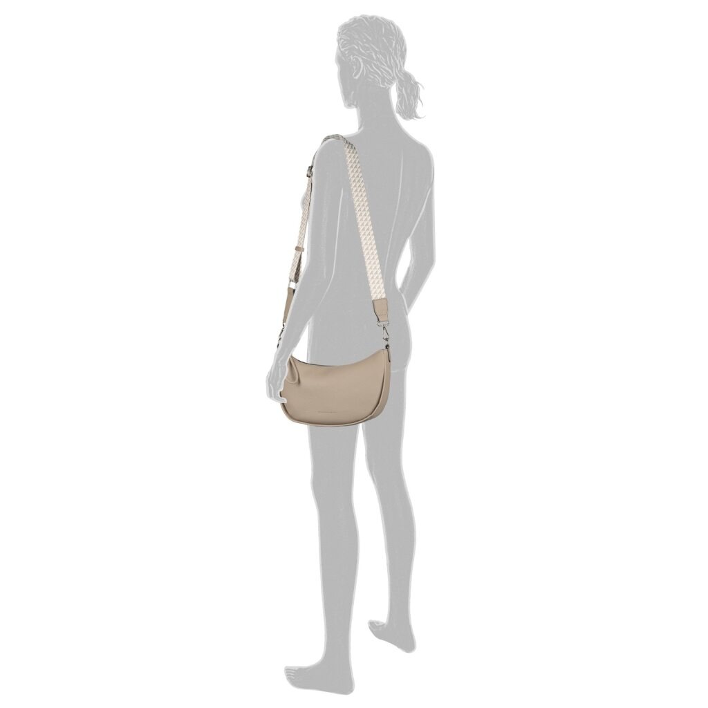 TOM TAILOR Handtasche »Tatiana« Damen Umhängetasche mit fein gewebtem, dreifarbigem Gurtband