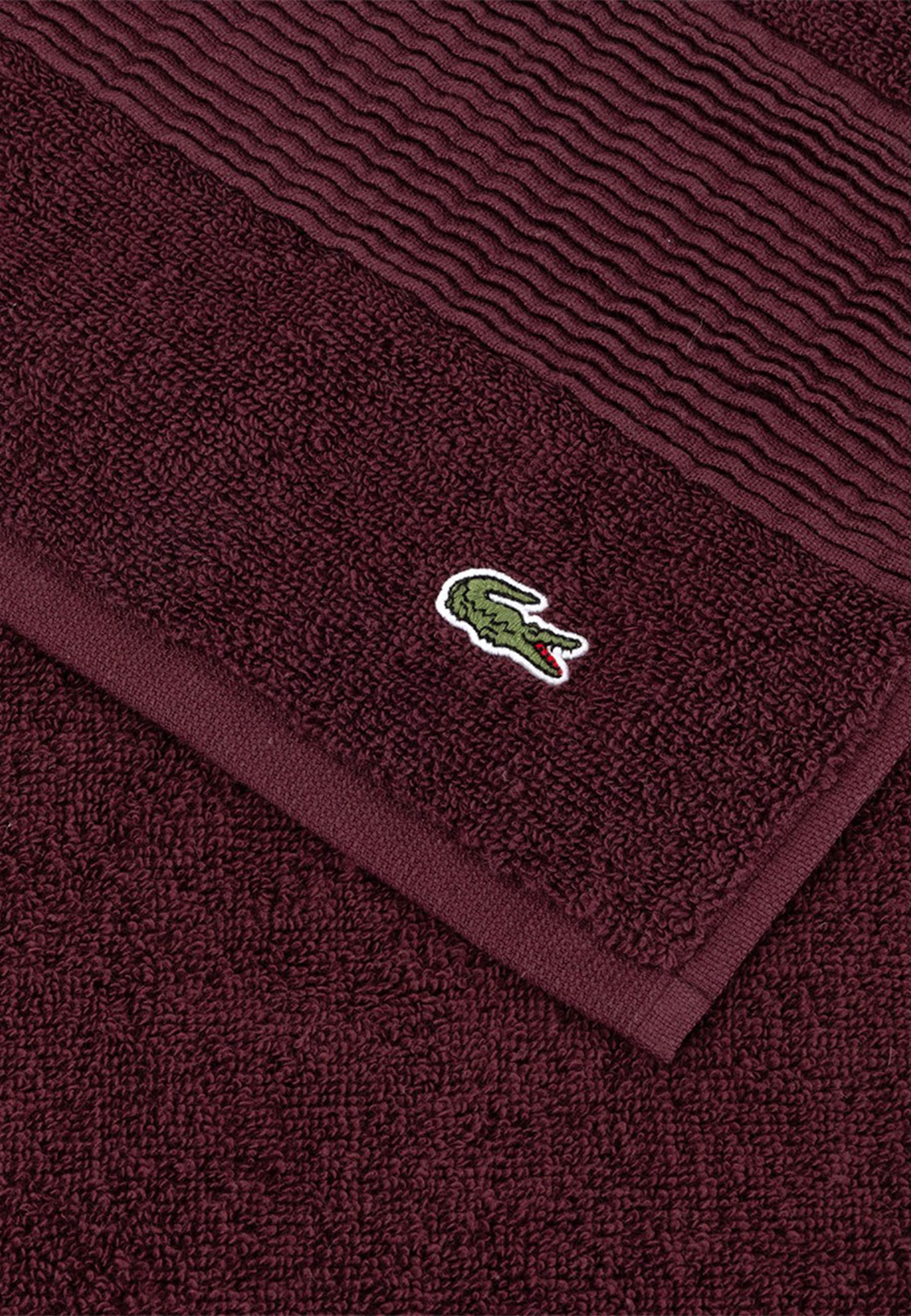 Lacoste Handtuch »LLECROCO« mit Label-Applikationen