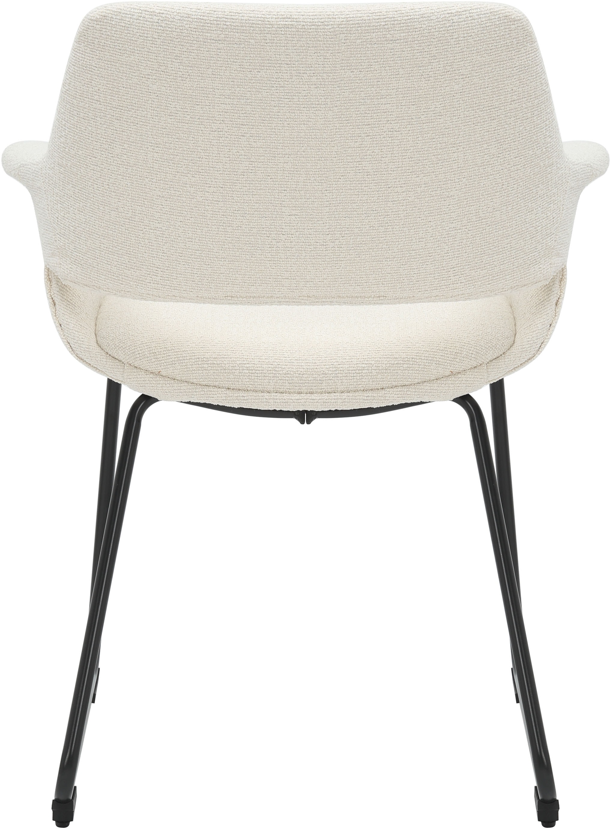 GOODproduct Chaise de salle à manger »Genna« (Ensemble) 2 cuispflegeleichter Webstoff Bezug, edles Metallgestell, Sitzhöhe 47 cm
