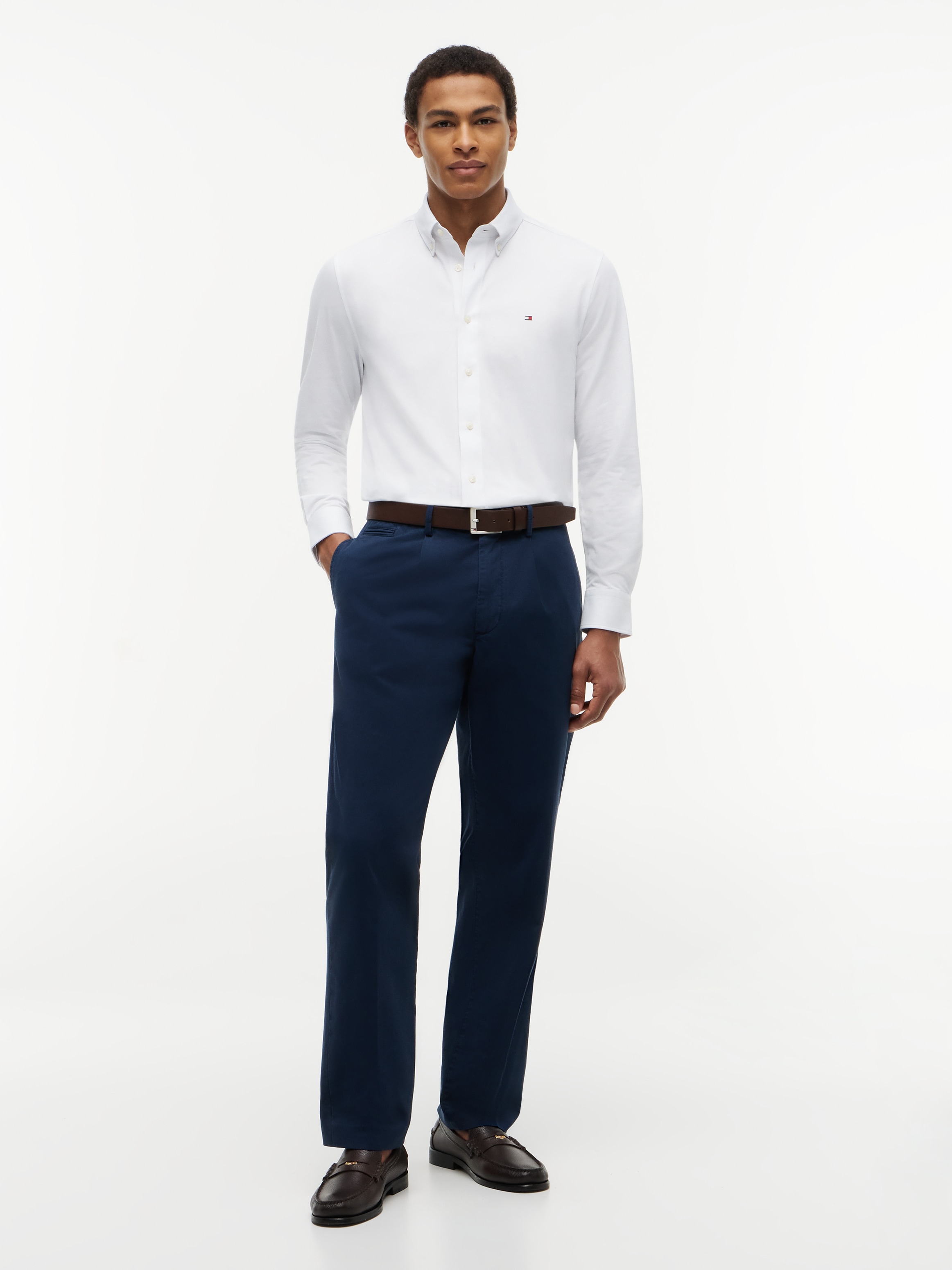Tommy Hilfiger Langarmhemd »PERFORMANCE PIQUE OXFORD« Regular Fit Peformance Pique Oxford Casual