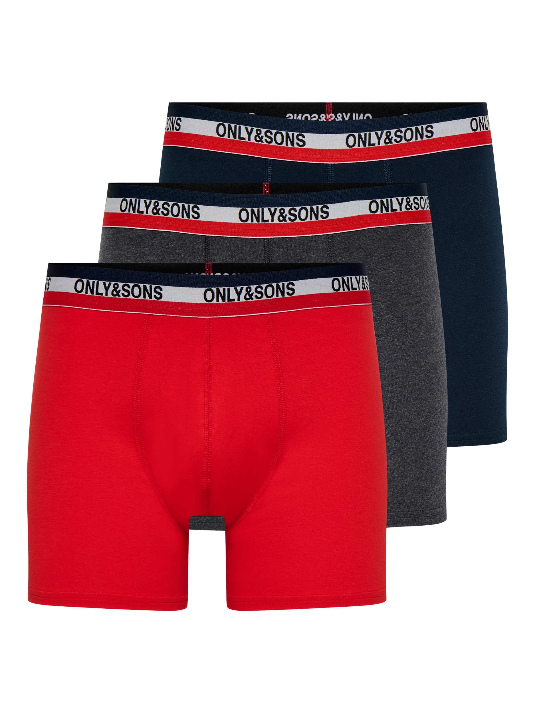 ONLY & SONS Trunk »ONSFITZ SOLID BLACK TRUNK 3PACK NOOS« Packung, 3 Stk.