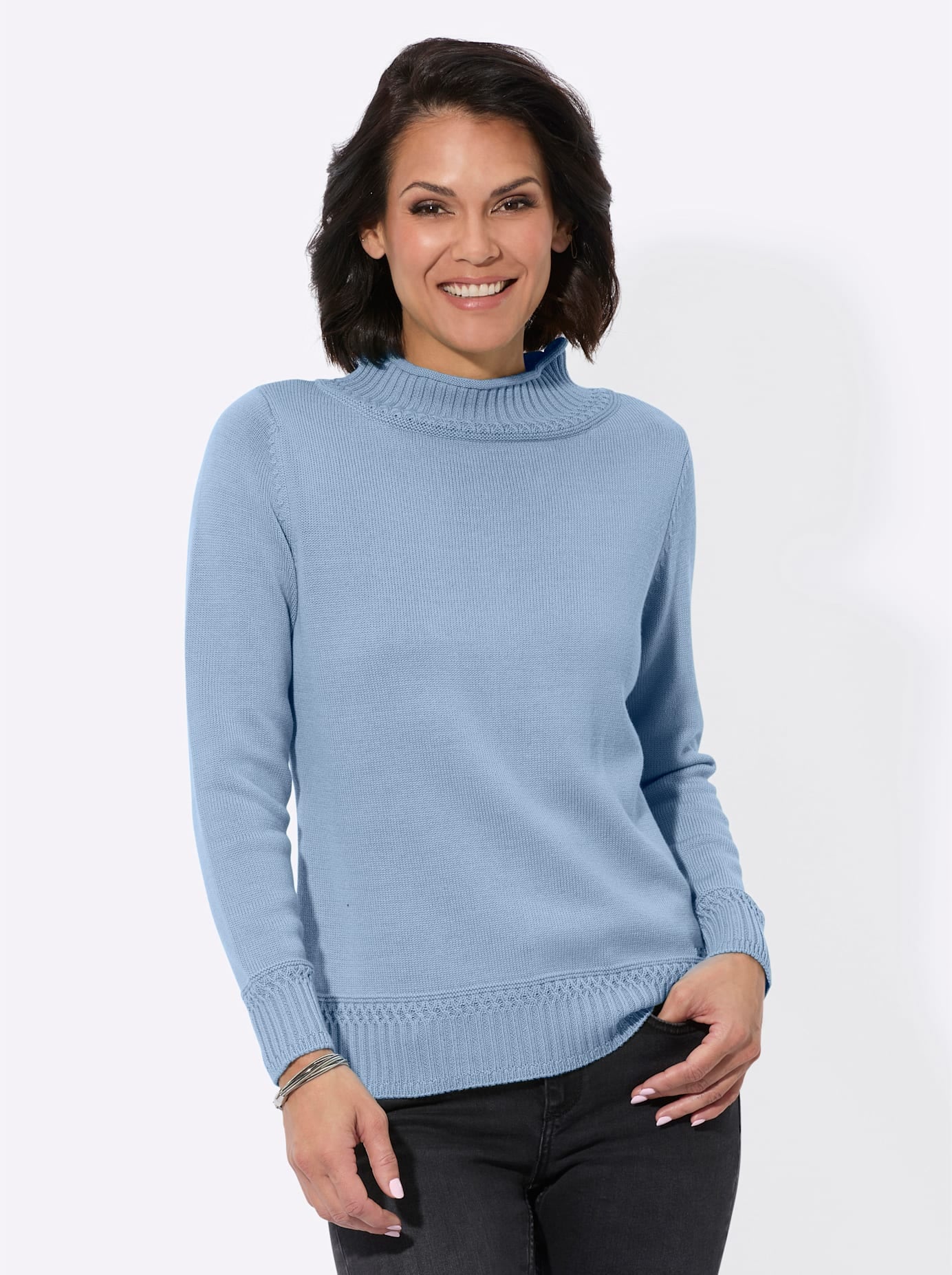 Casual Looks Pull à col montant »Stehkragen-Pullover«