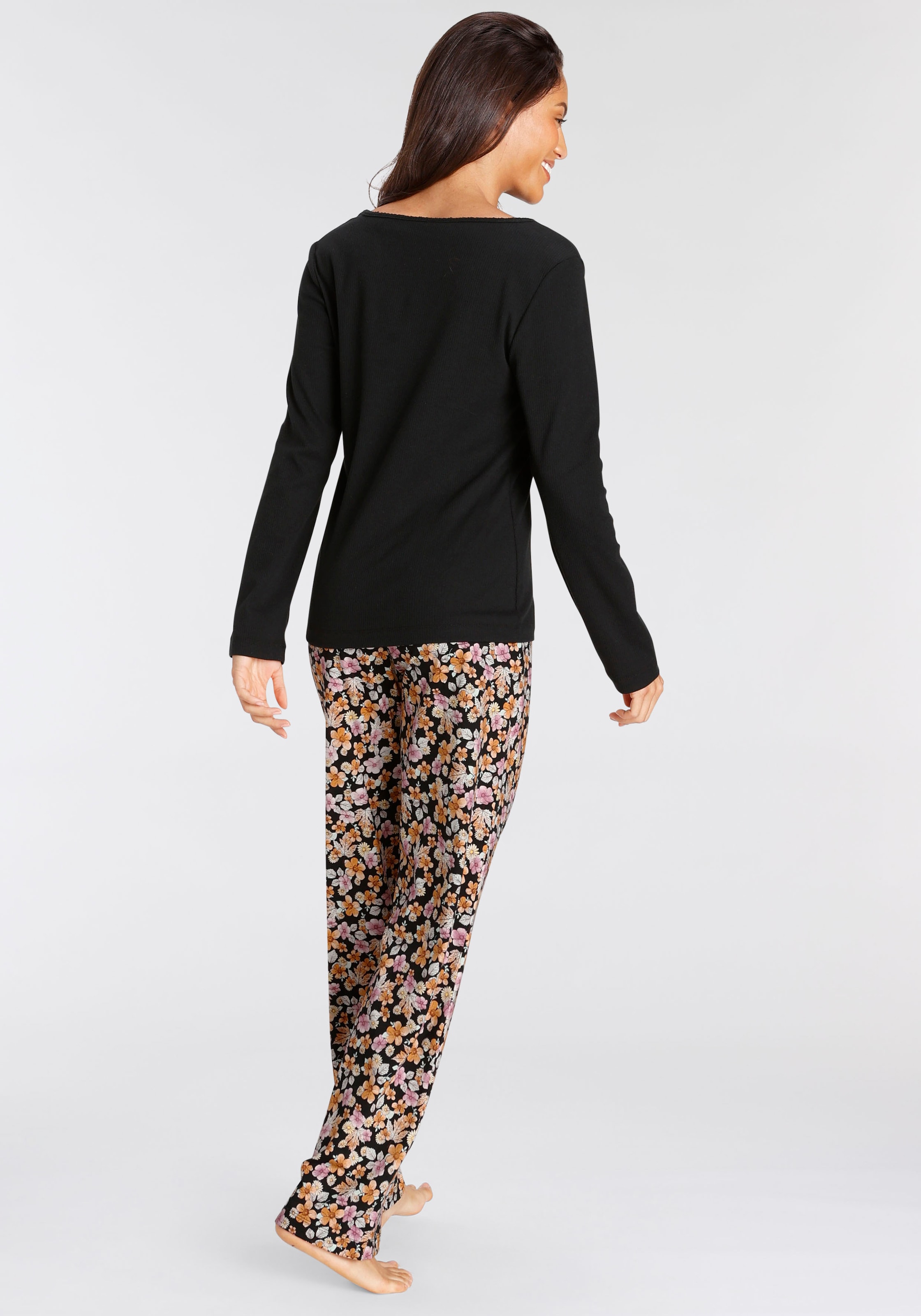 Vivance Dreams Pyjama 2 pièces mit schönem Blumendruck