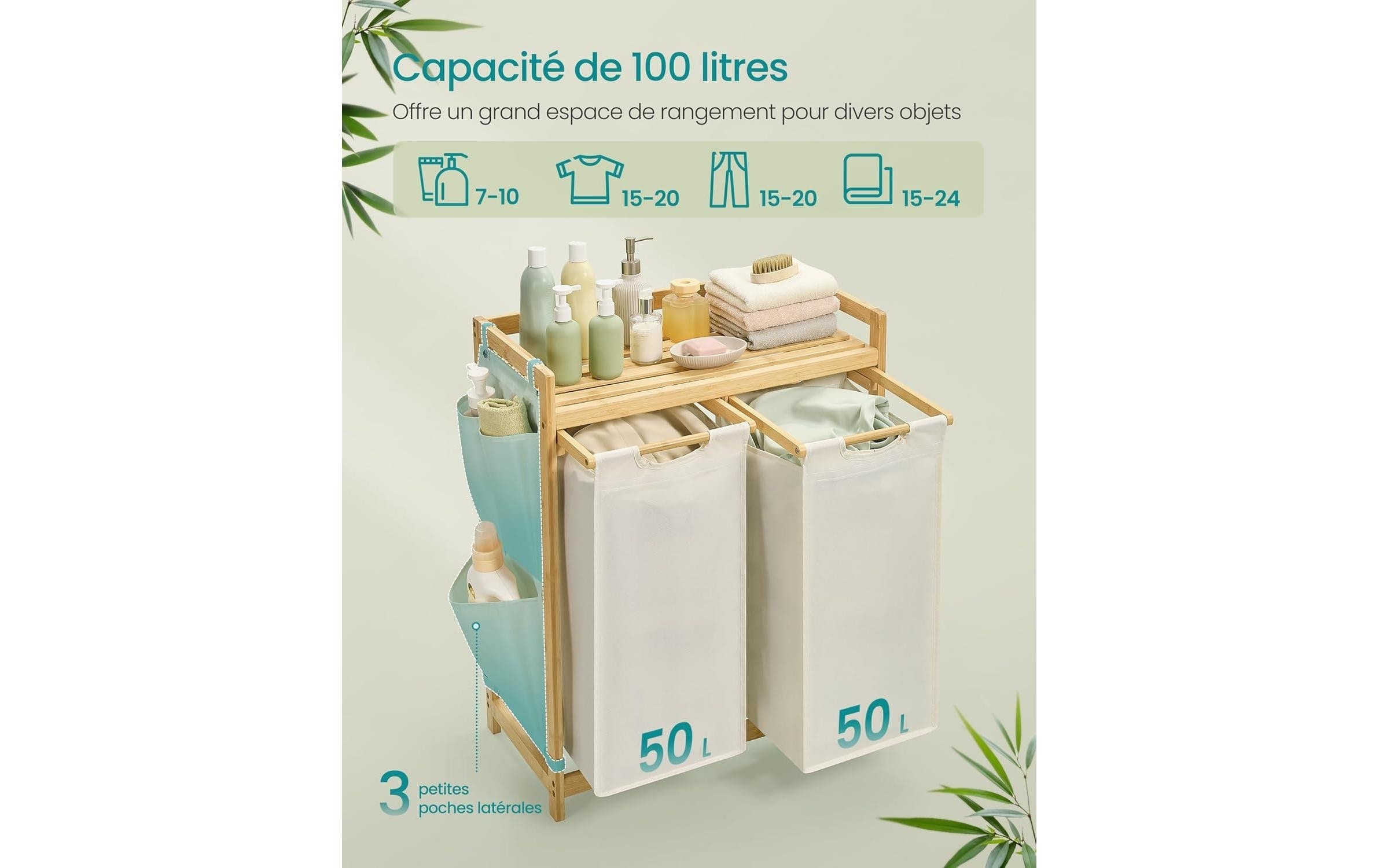 SONGMICS Panier à linge »100 l«