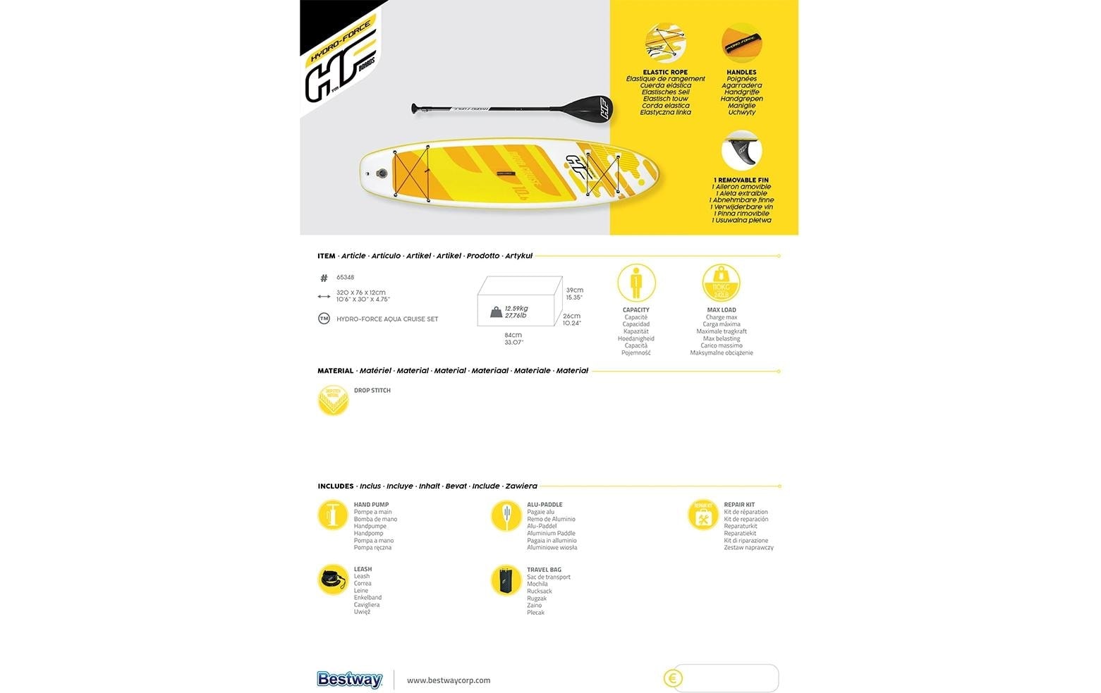 Bestway SUP-Board »Aqua Cruise Tech«