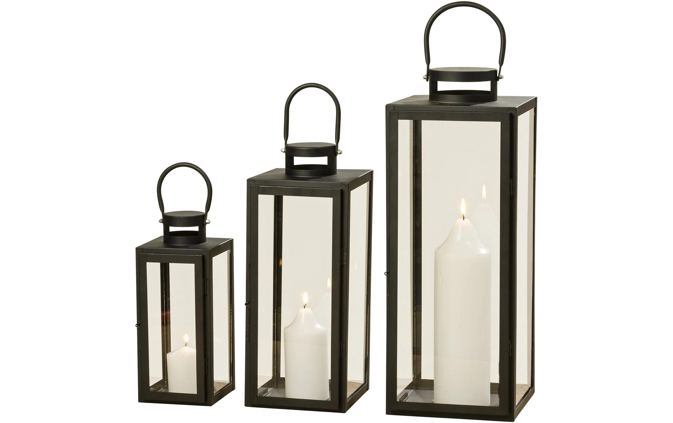 BOLTZE Lanterne à bougie »Arana 3-teilig«