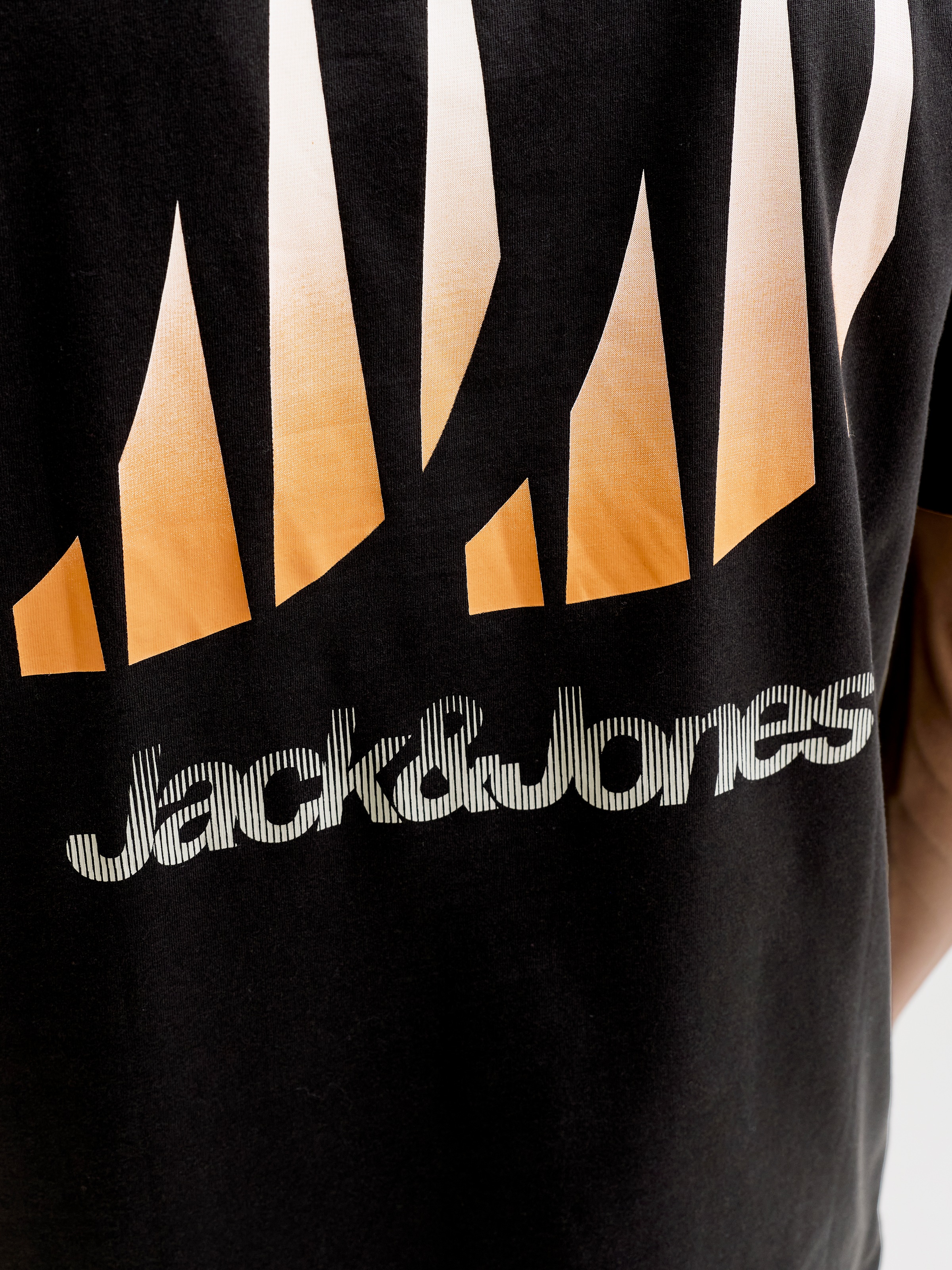 Jack & Jones PlusSize T-Shirt »JCOECHO GRAPHIC BACKPRINT SS TEE FST PLS« Baumwolle,