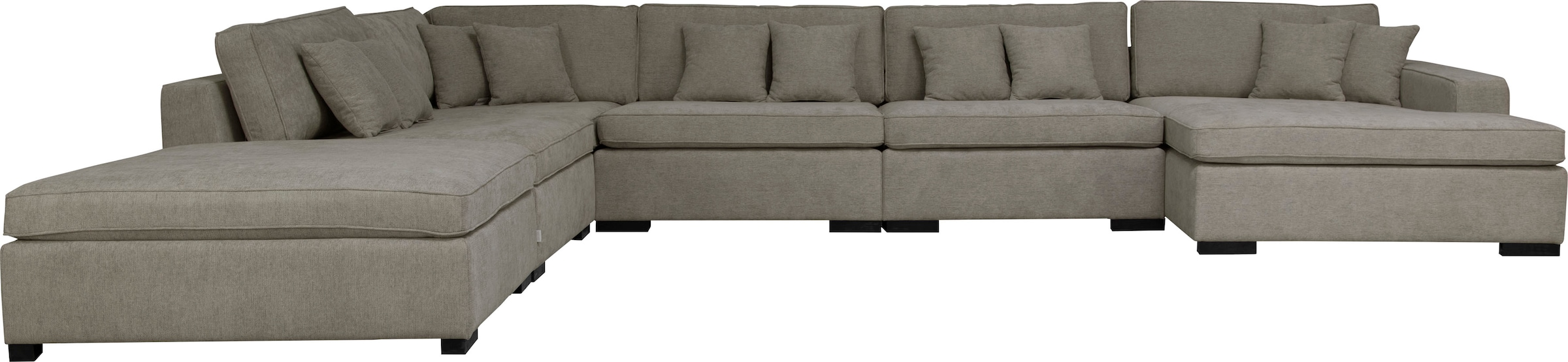 Home affaire Paysage de salon »Skara U-Form« Lounge-Sofa mit Federkernpolsterung, in vielen Bezugsvarianten