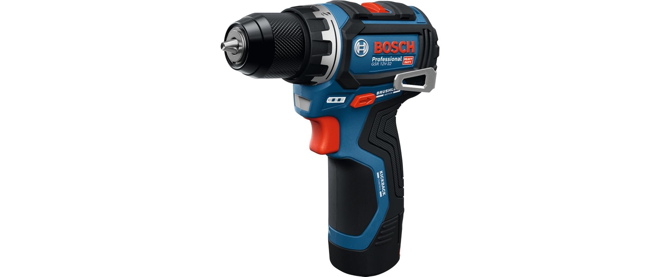 Bosch Professional Akku-Bohrschrauber »GSR 12 V-32 Kit« Set,  Koffer, Mit 2 Akkus, 1 Ladegerät & Zubehörset