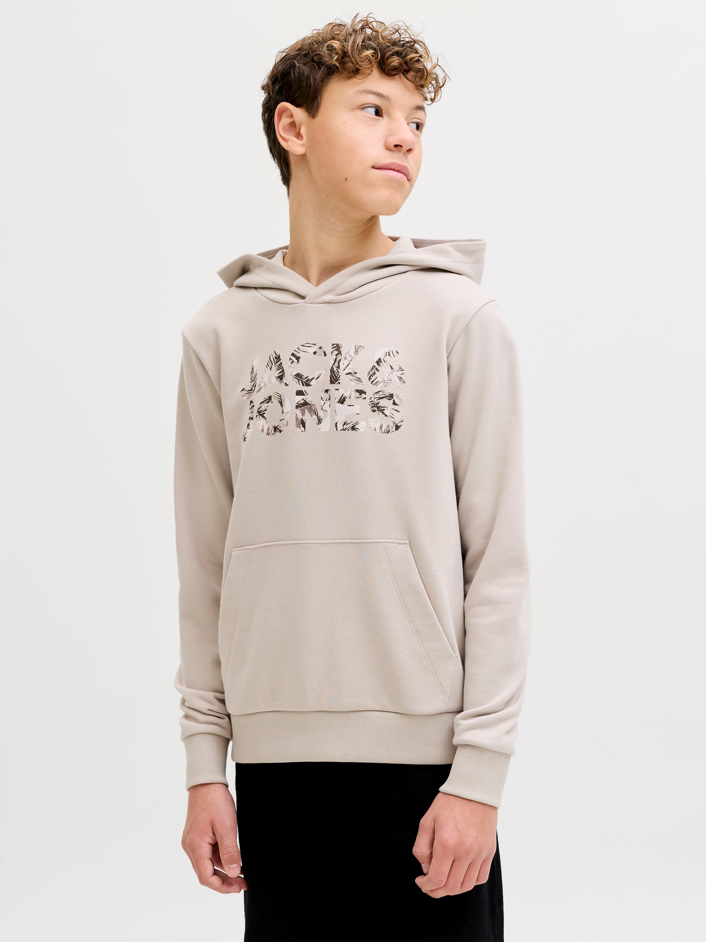 Jack & Jones Junior Kapuzensweatshirt »JJEJEFF LOGO SWEAT HOOD JNR«
