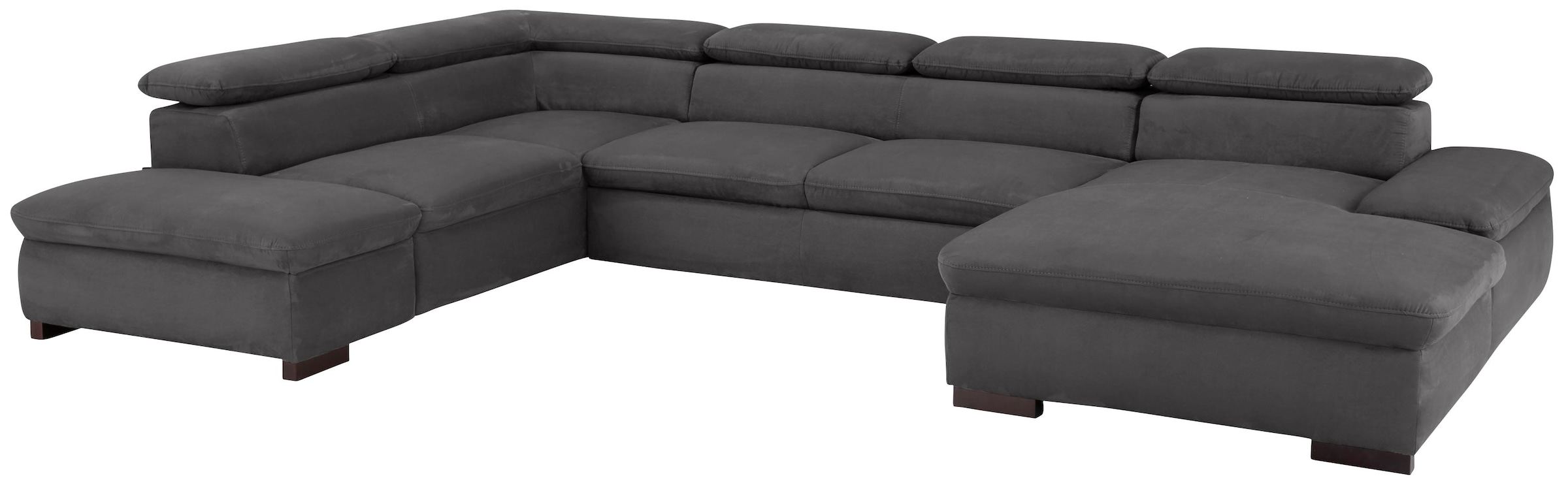 Home affaire Wohnlandschaft »Alberto U-Form« mit Kopfteilverstellung, wahlweise mit Bettfunktion