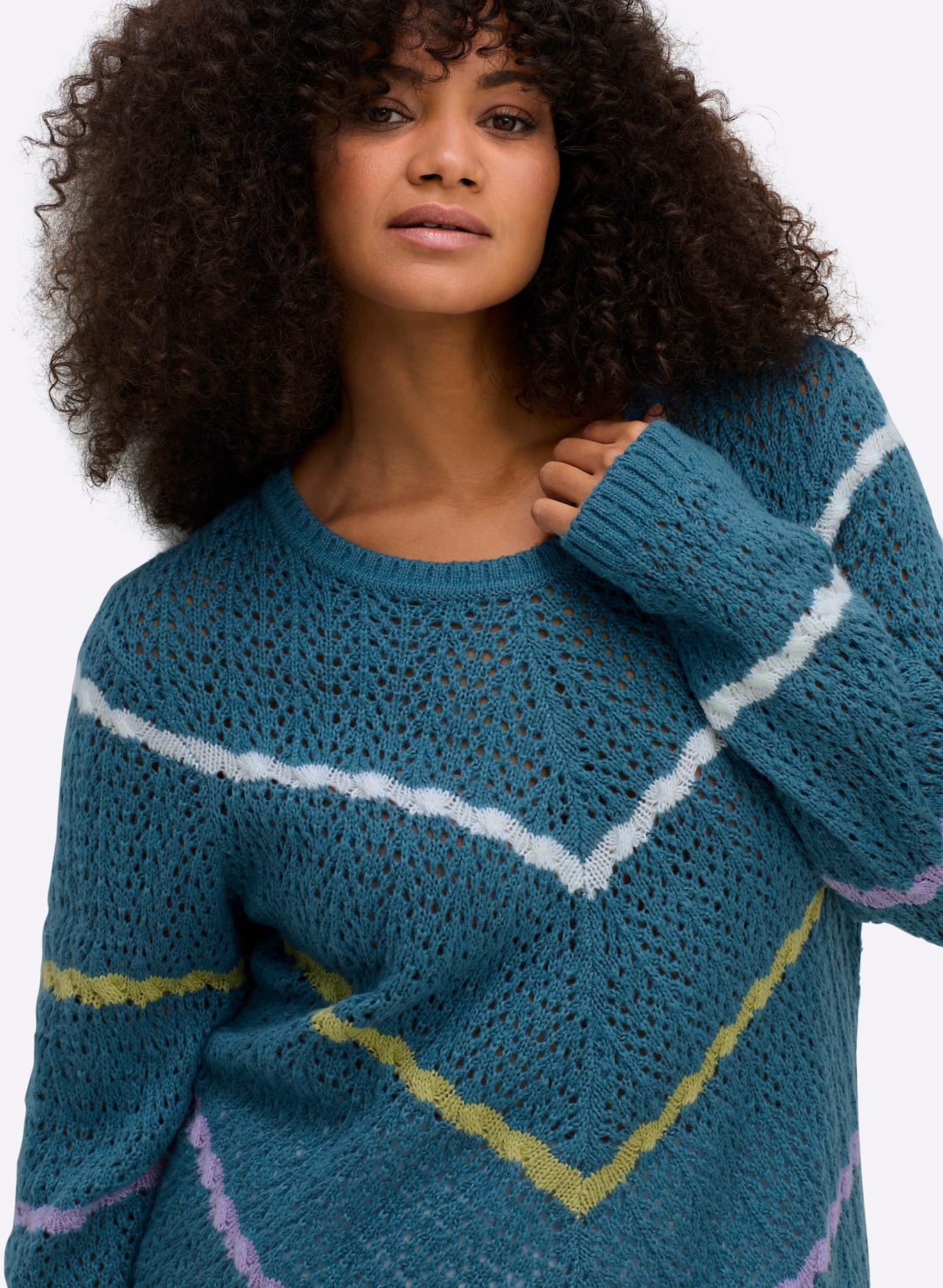 Sheego Rundhalspullover »Pullover«