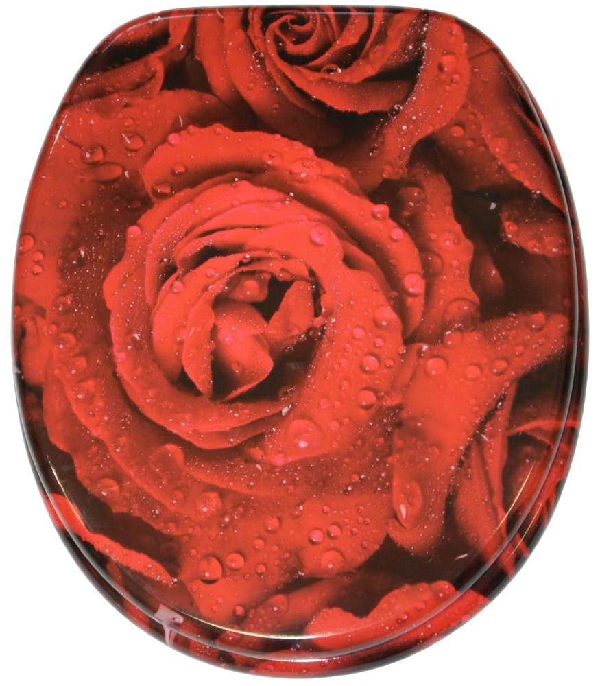 Sanilo Badaccessoire-Set »Rosen« bestehend aus WC-Sitz, Badteppich und Waschbeckenstöpsel