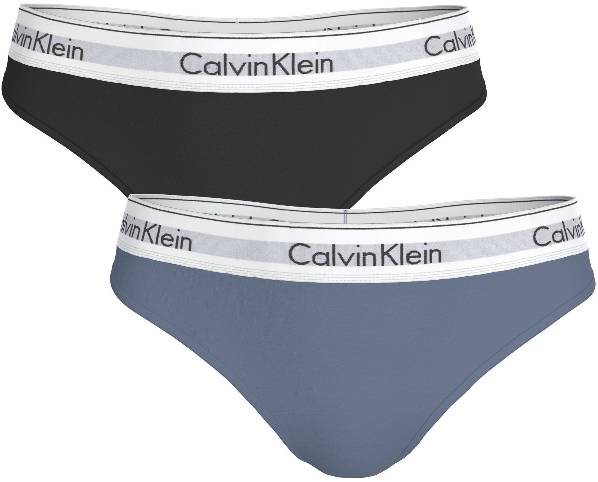 Calvin Klein Underwear »THONG 2PK« Packung, 2er-Pack,  Körpernahe Passform mit elastischem Bund